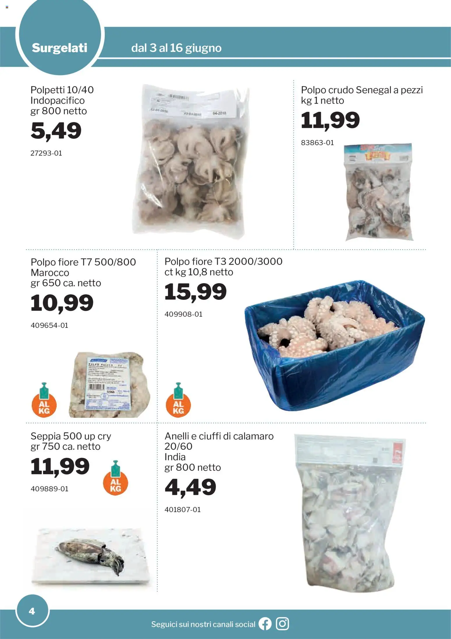 Volantino Sogegross del 03.06.2026 | Pagina: 4 | Prodotti: Polpo