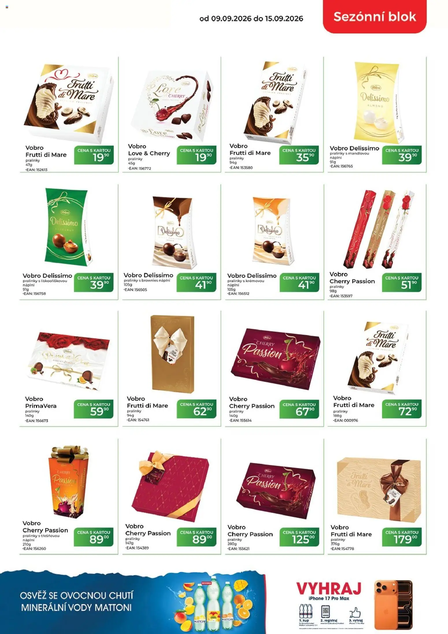 Tamda Foods leták od 09.09.2026 | Strana: 3 | Produkty: Mattoni, Brownies, Iphone, Blok