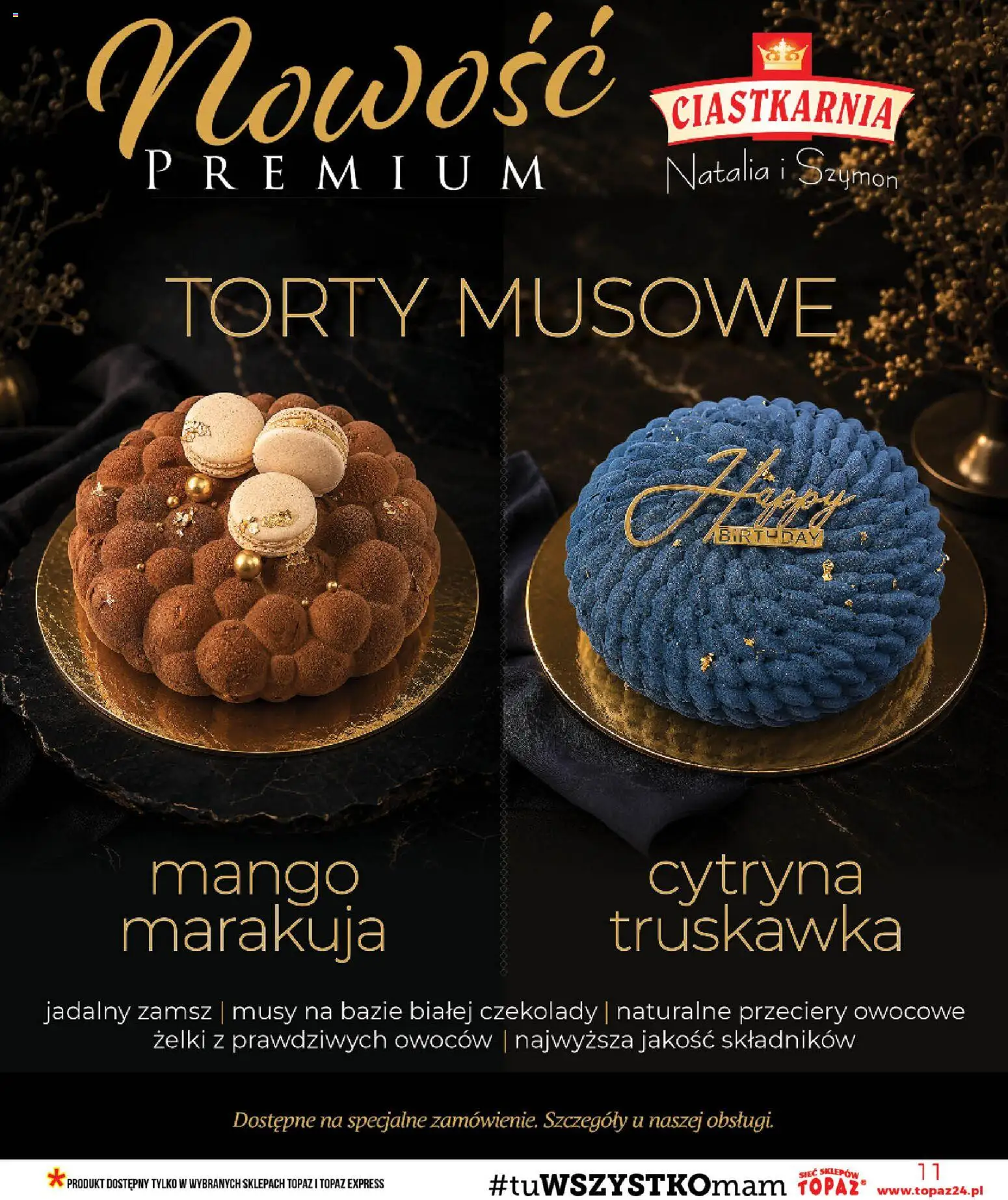 Topaz gazetka od 23.07.2026 | Strona: 11 | Produkty: Cytryna, Mango, Czekolady, Żelki