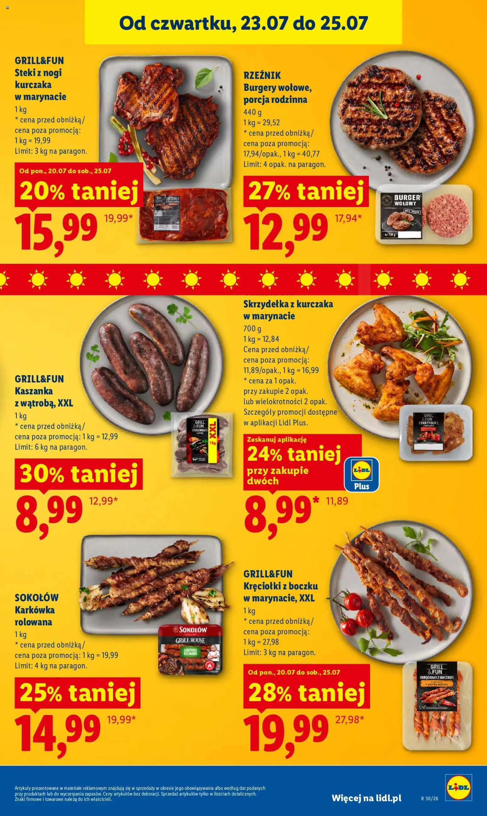 Lidl Polsko leták od 23.07.2026 | Strana: 61 | Produkty: Burger