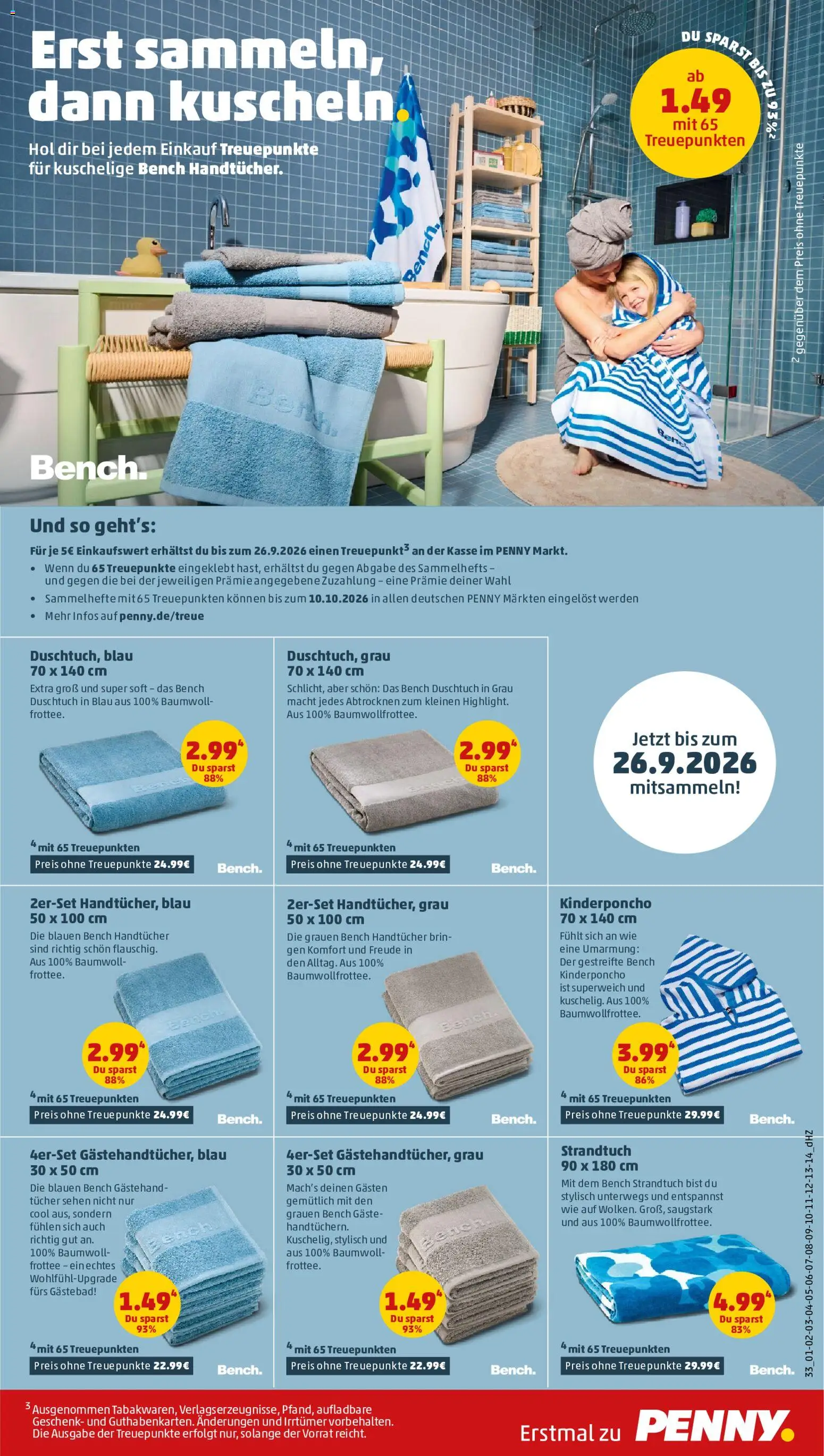 Penny Prospekt – gültig ab 13.07.2026 | Seite: 37 | Produkte: Poncho, Strandtuch