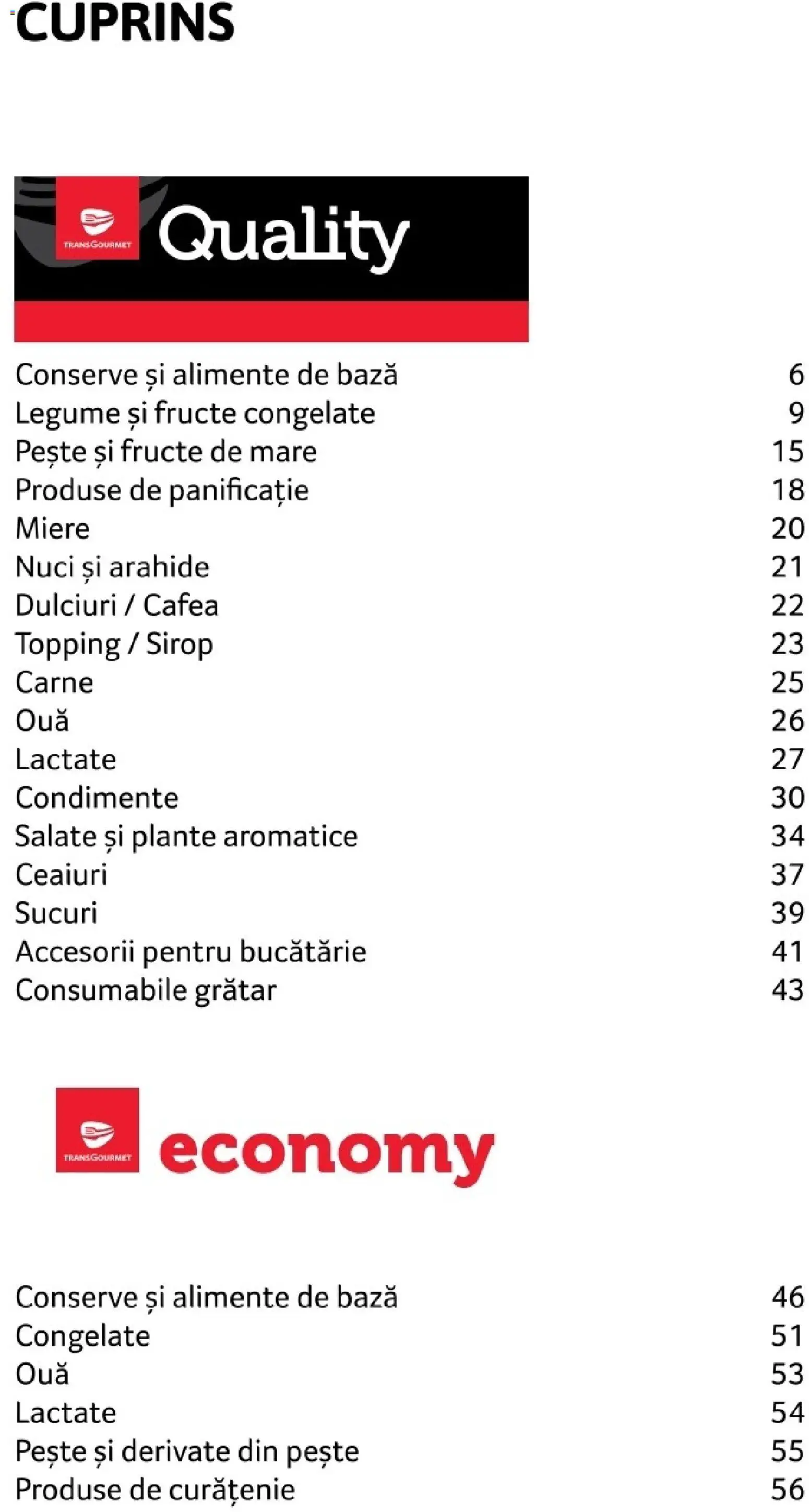 Noul catalog Selgros – valabil de la 01.08.2026 | Pagină: 3 | Produse: Grătar, Pește, Sirop, Legume