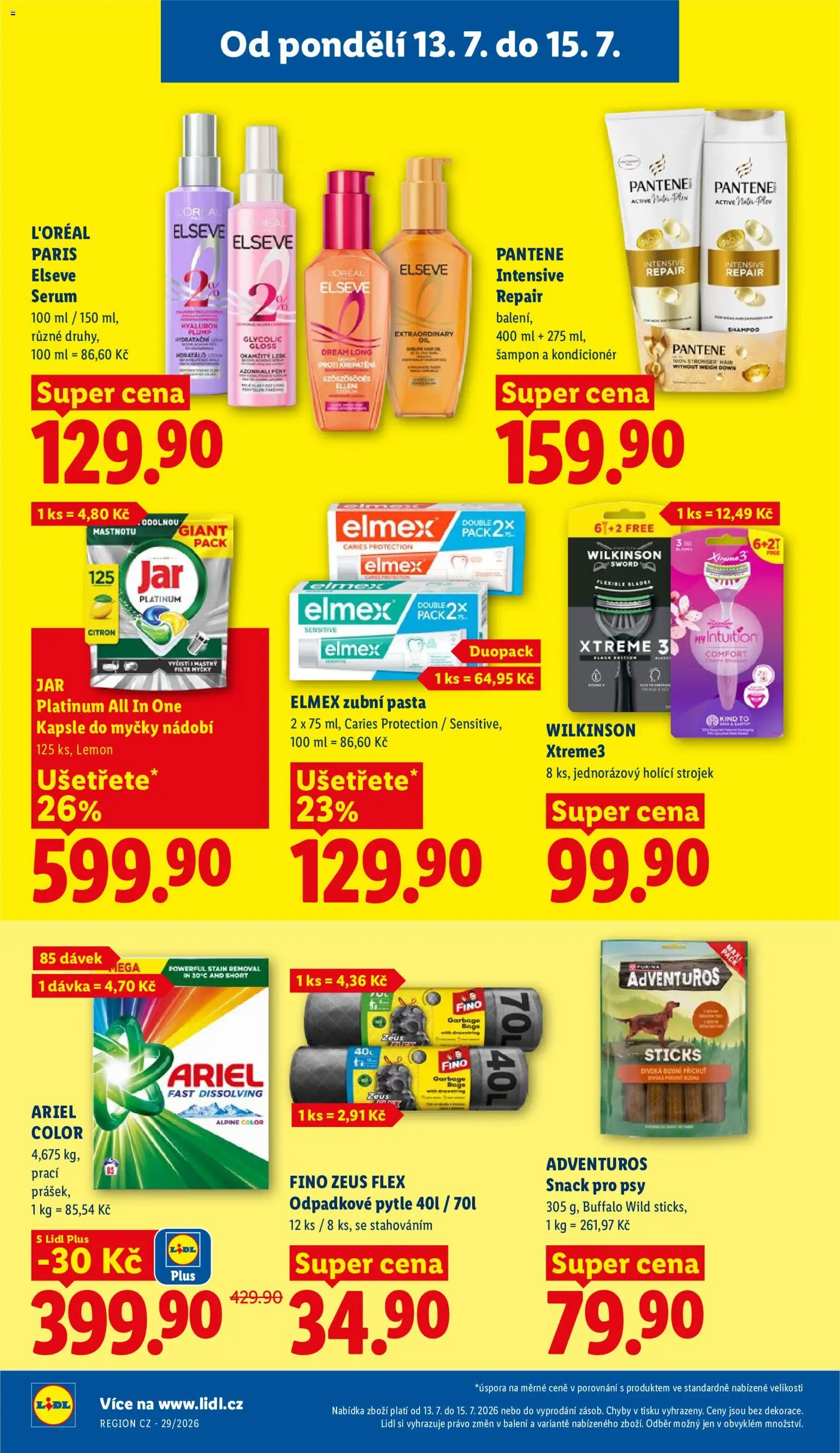 Lidl leták od 13.07.2026 | Strana: 28 | Produkty: Elmex, Purina, Šampon, Kondicionér