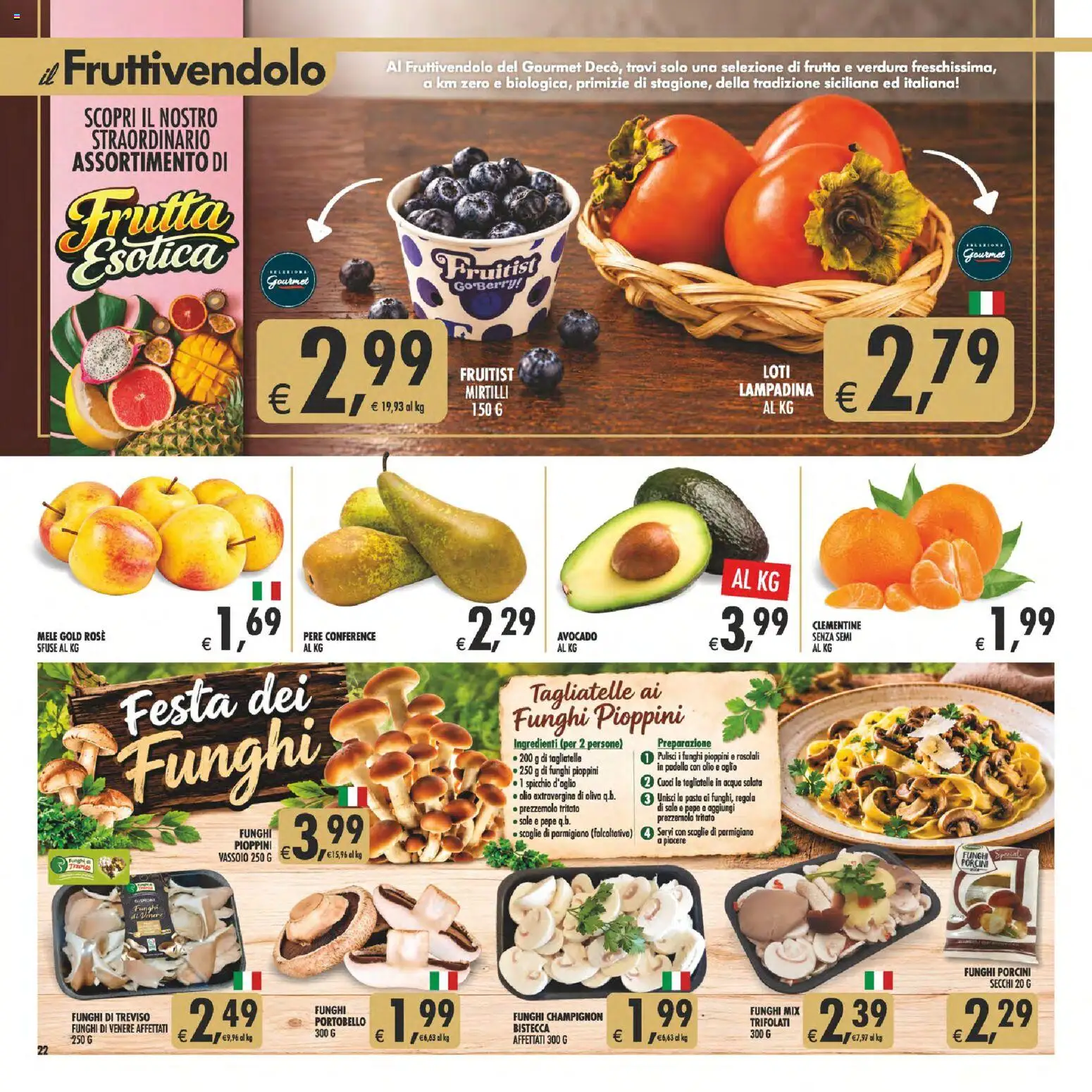 Volantino Decò del 23/10/2026 | Pagina: 22 | Prodotti: Mele, Avocado, Frutta, Vassoio