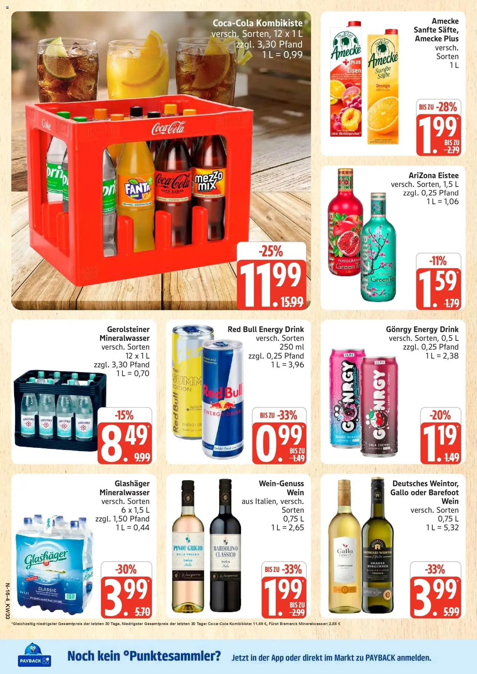 Marktkauf Prospekt Neuenkirchen (ab 10.08.2026) » Angebote online | Seite: 16 | Produkte: Fanta, Cola, Energy, Wein