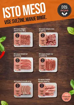 Super DIS nedeljna isto meso - pregled Super DIS kataloga - važi od 27.10.2025
