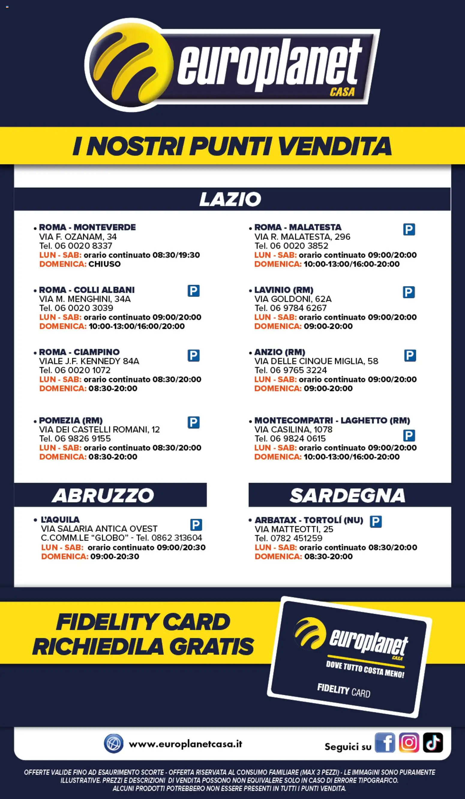 Volantino Europlanet Casa del 01/10/2026 | Pagina: 16