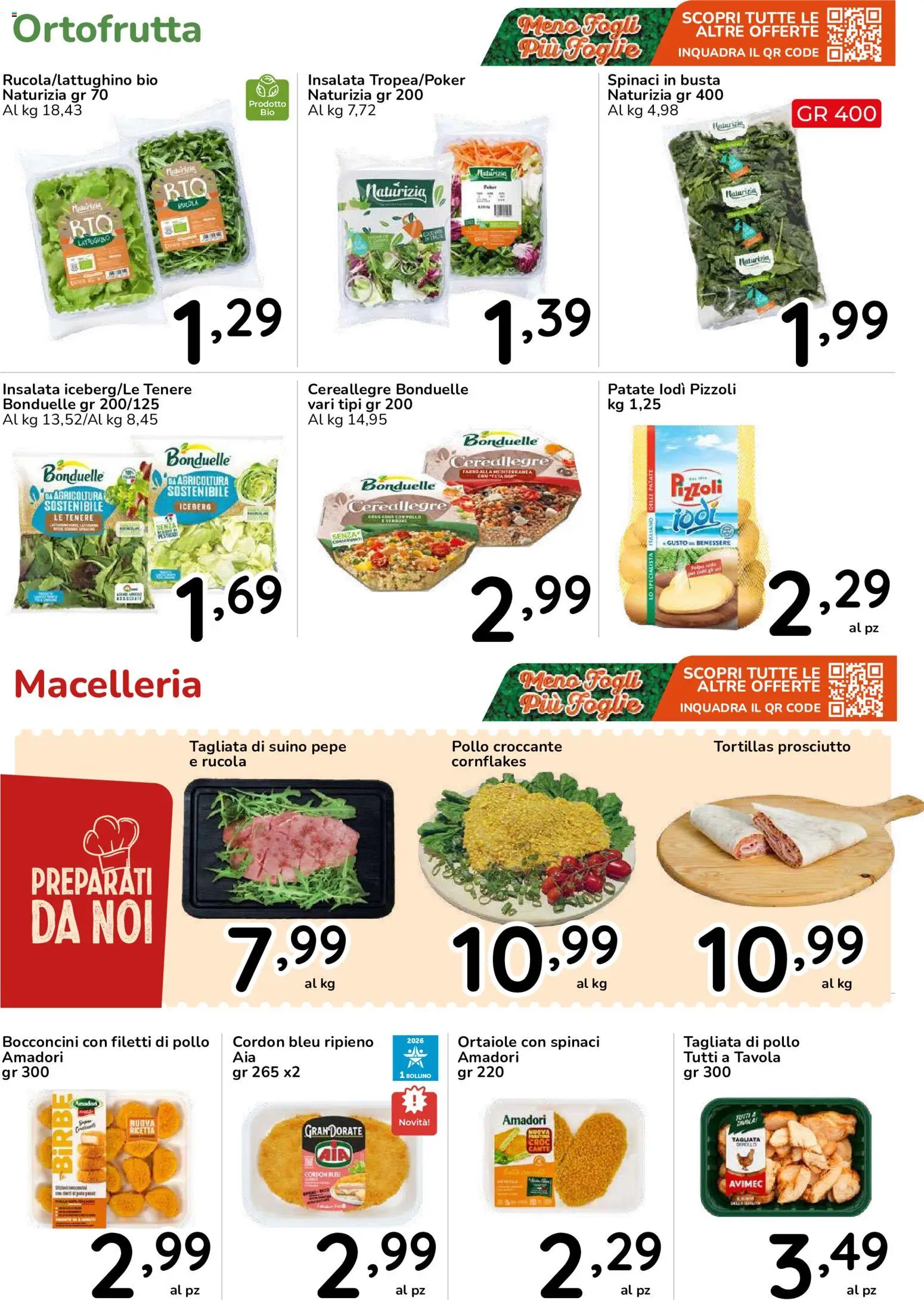 Volantino Famila del 15/10/2026 | Pagina: 3 | Prodotti: Pollo, Rucola, Patate, Prosciutto