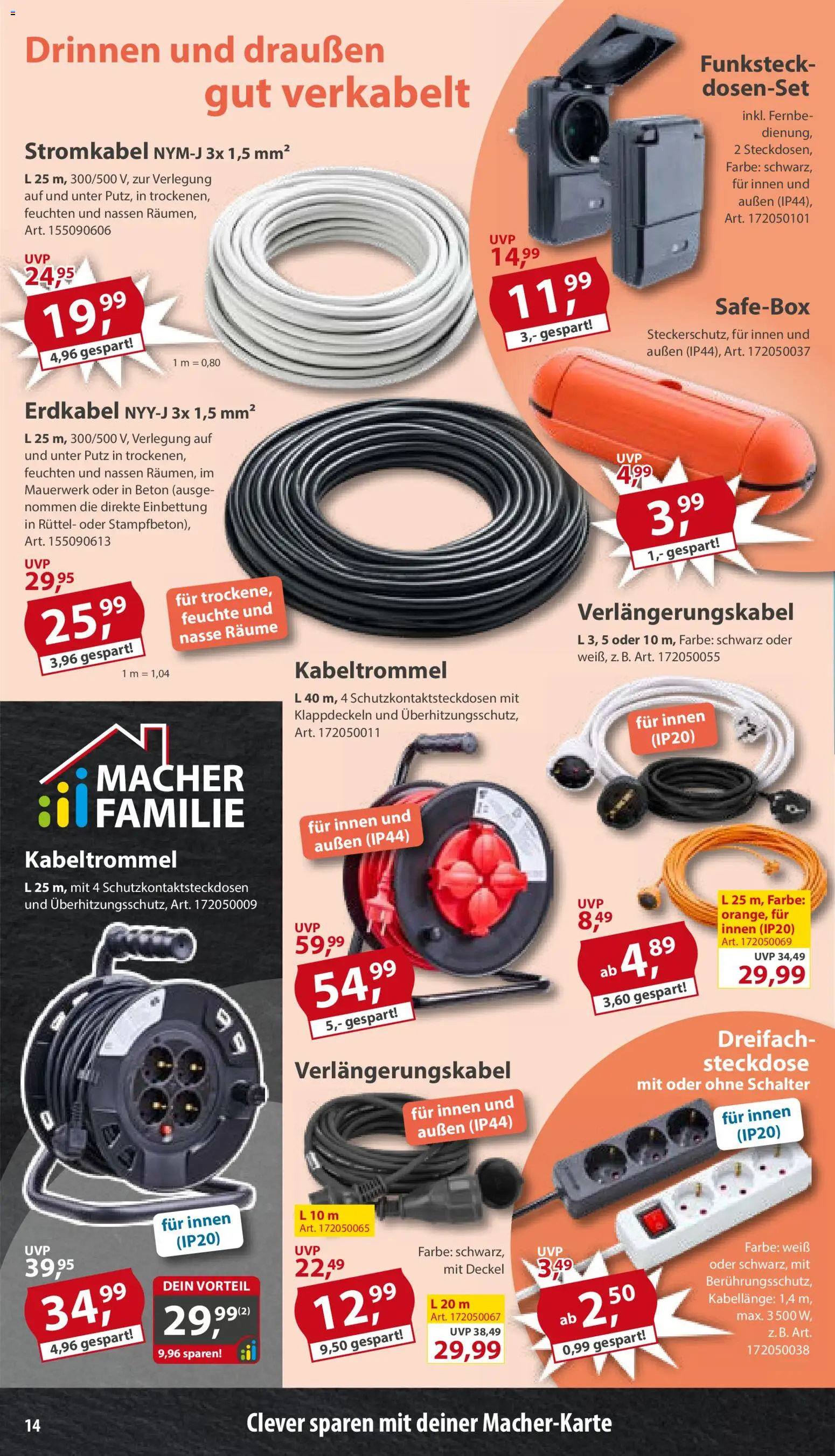 Sonderpreis Baumarkt Prospekt – gültig ab 18.07.2026 | Seite: 14 | Produkte: Steckdose