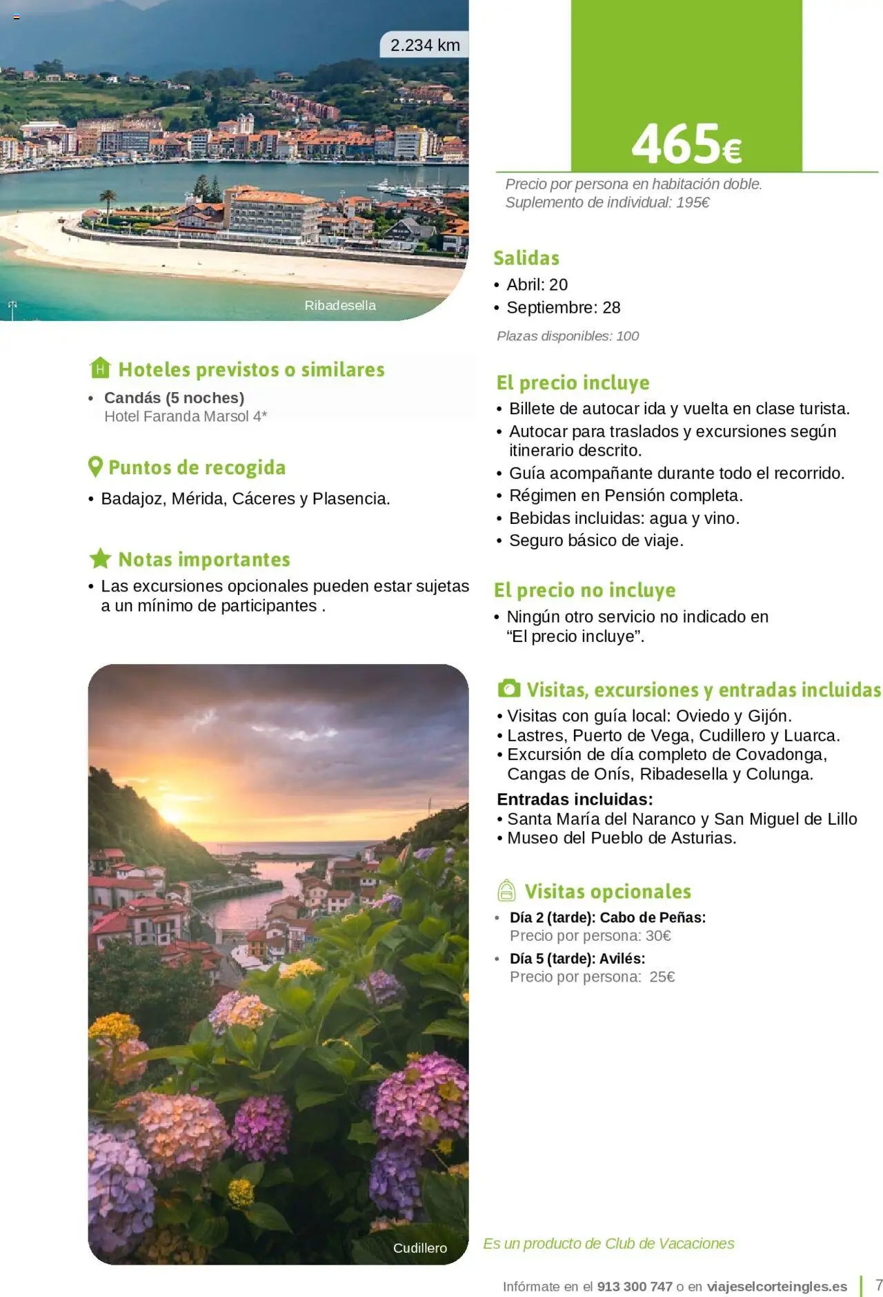 Viajes El Corte Inglés - Catálogo Junta de Extremadura │ válido desde el 01.03.2025 | Página: 7