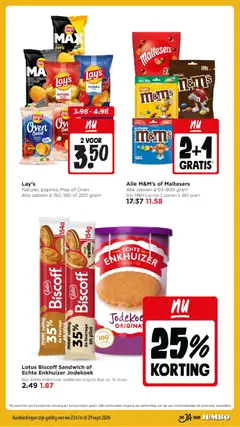 Lotus Biscoff Sandwich, Lotus Biscoff Sandwich of Echte Enkhuizer Jodekoek - Voorbeeld van een folder van Jumbo, geldig van 23-09-2026 | Pagina: 33 | Producten: Chips, Ketchup, Vanille, Oven