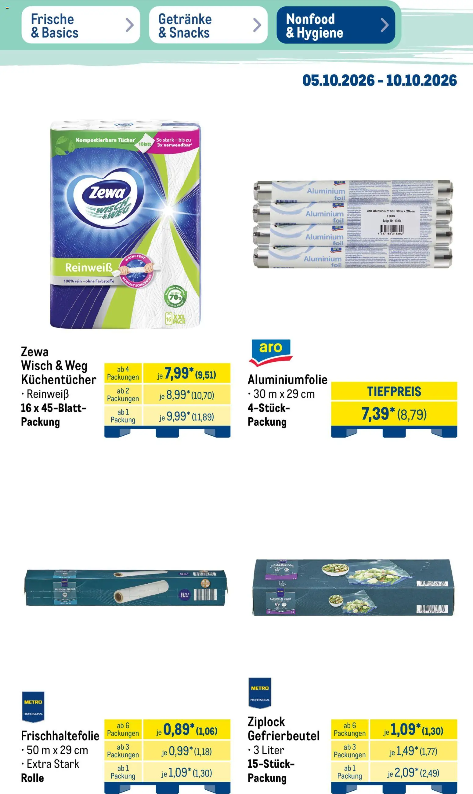 Metro Prospekt – gültig ab 05.10.2026 | Seite: 37 | Produkte: Zewa