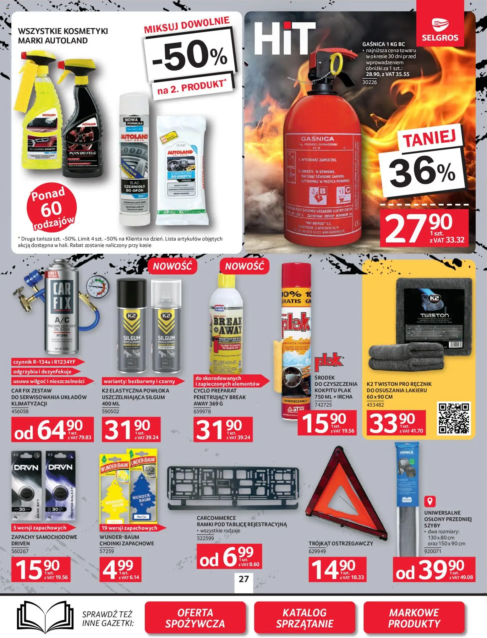 Selgros cash&carry gazetka - Oferta przemysłowa od 27.08.2026 | Strona: 29 | Produkty: Chusteczki, Gaśnica, Kosmetyki