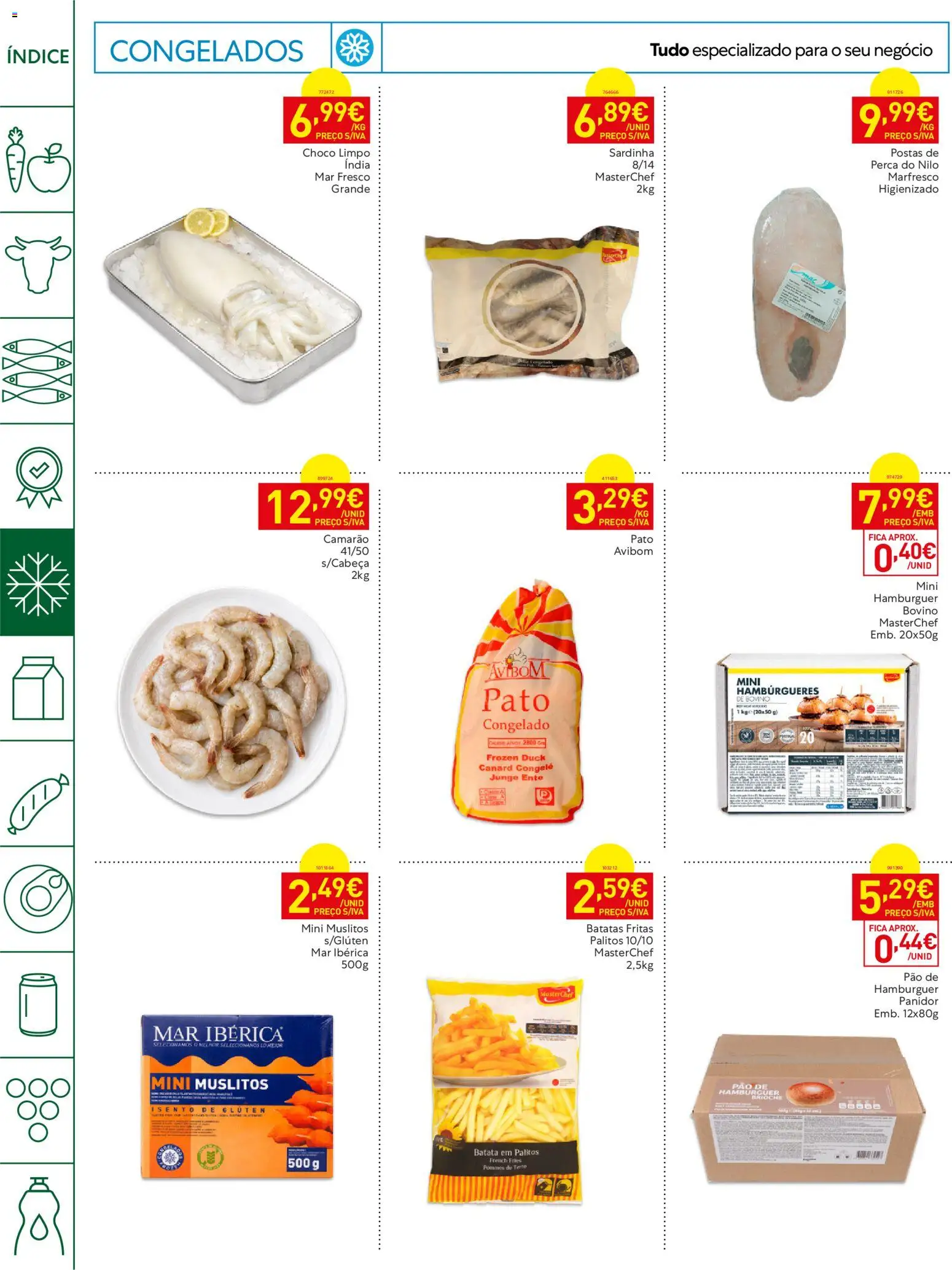 Recheio Horeca │ válido de 11/08/2026 | Página: 10 | Produtos: Batatas, Brioche, Pão, Batatas fritas