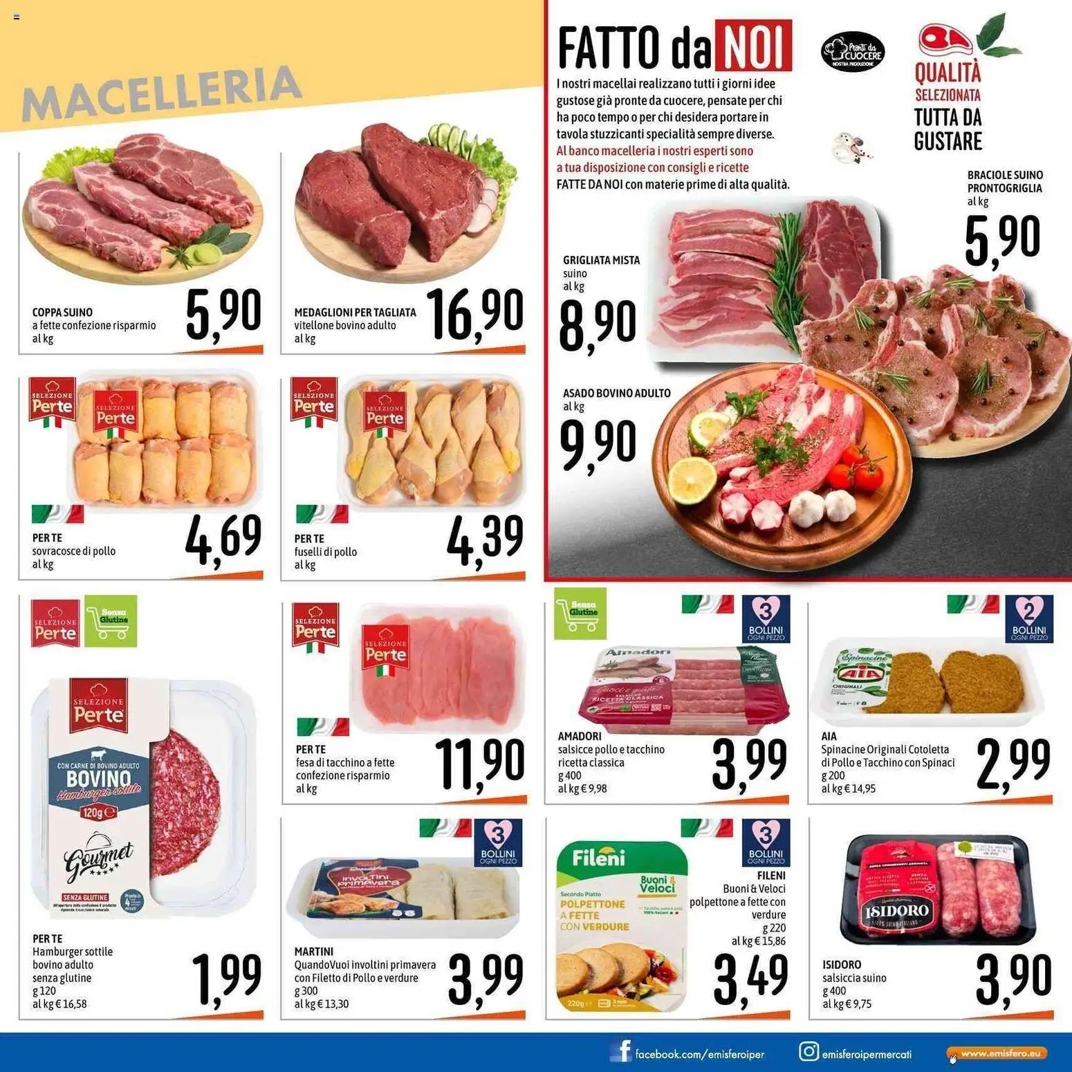 Volantino Emisfero del 30.04.2026 | Pagina: 13 | Prodotti: Tè, Verdure, Salsiccia, Spinaci