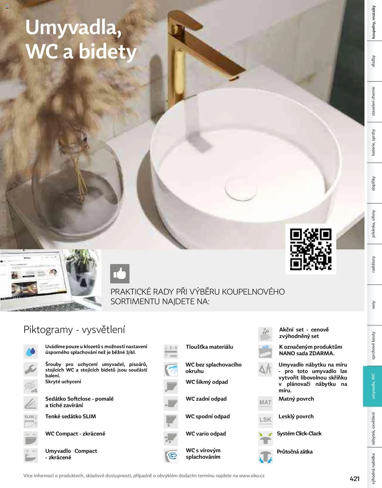 Siko koupelny katalog Koupelny 2025/2026 od 14.10.2025 | Strana: 213 | Produkty: Osvětlení, Umyvadlo, Wc