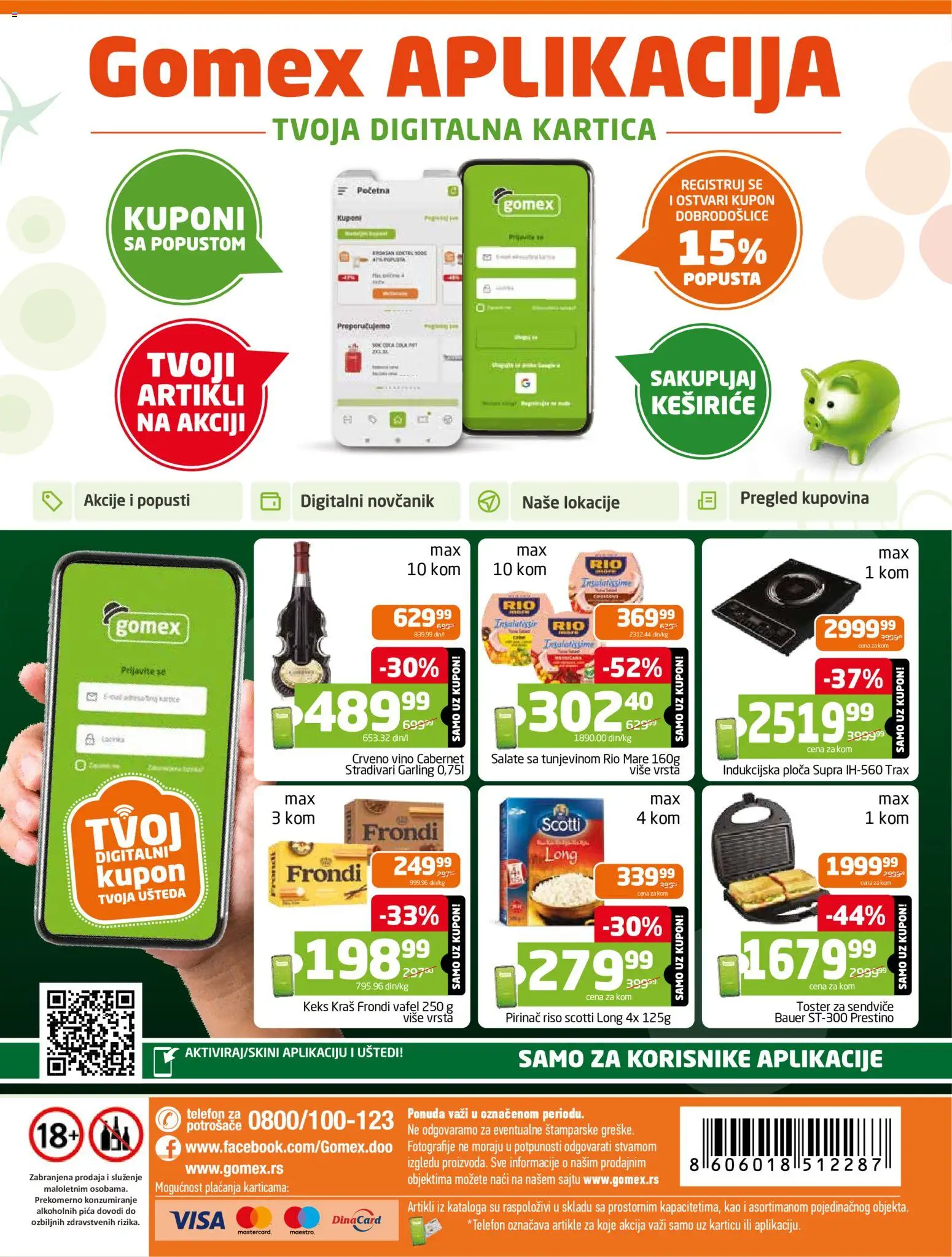 Gomex katalog - važi od 22.07.2026 | Strana: 24 | Proizvode: Toster, Rio mare, Vino, Pirinač