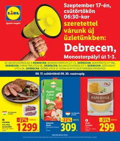 Lidl akciós újság Debrecen - amely érvényes a következő dátumtól: 2026.09.17.