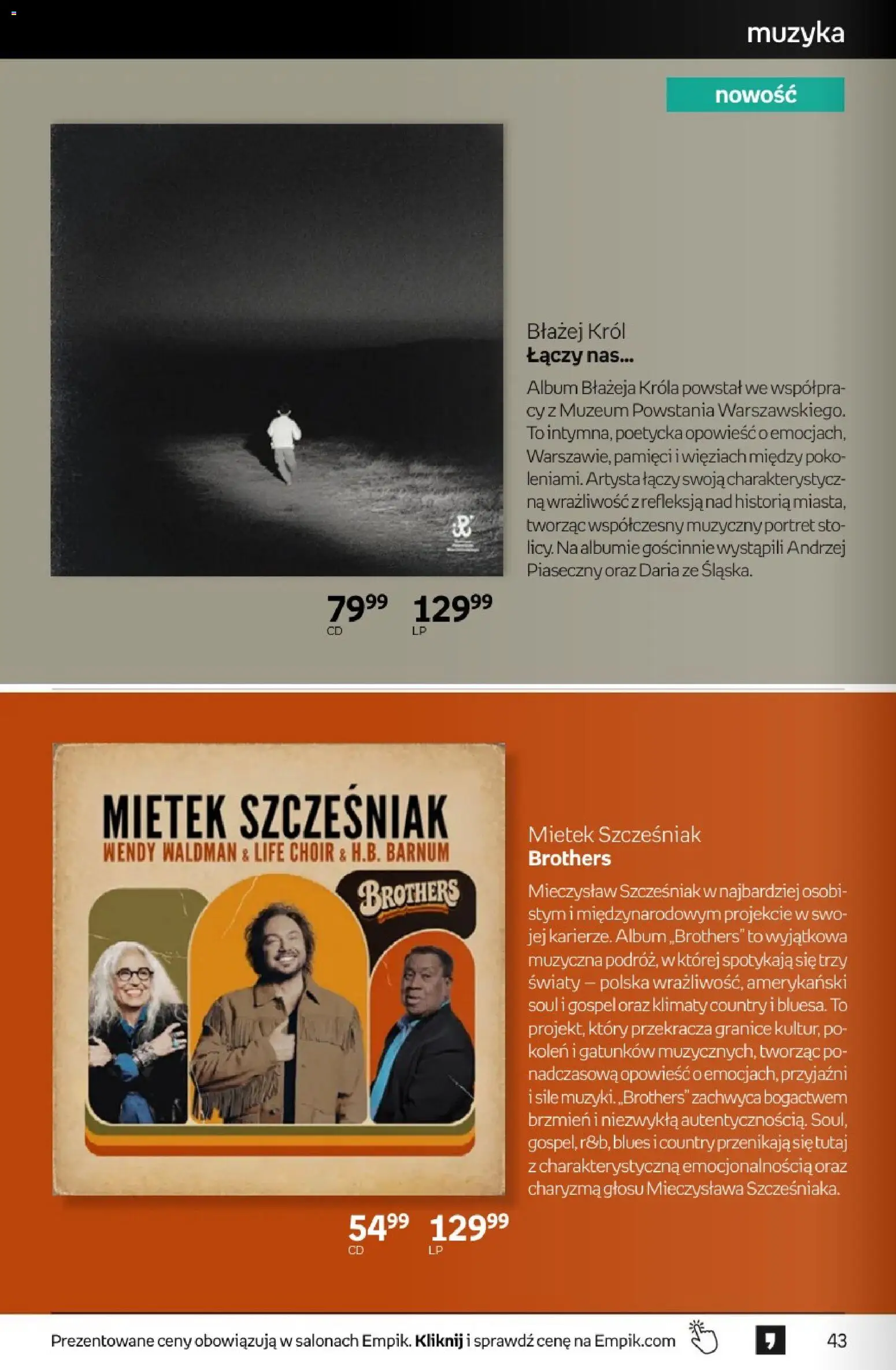 Empik promocje - Tom kultury Muzyka od 29.07.2026 | Strona: 4