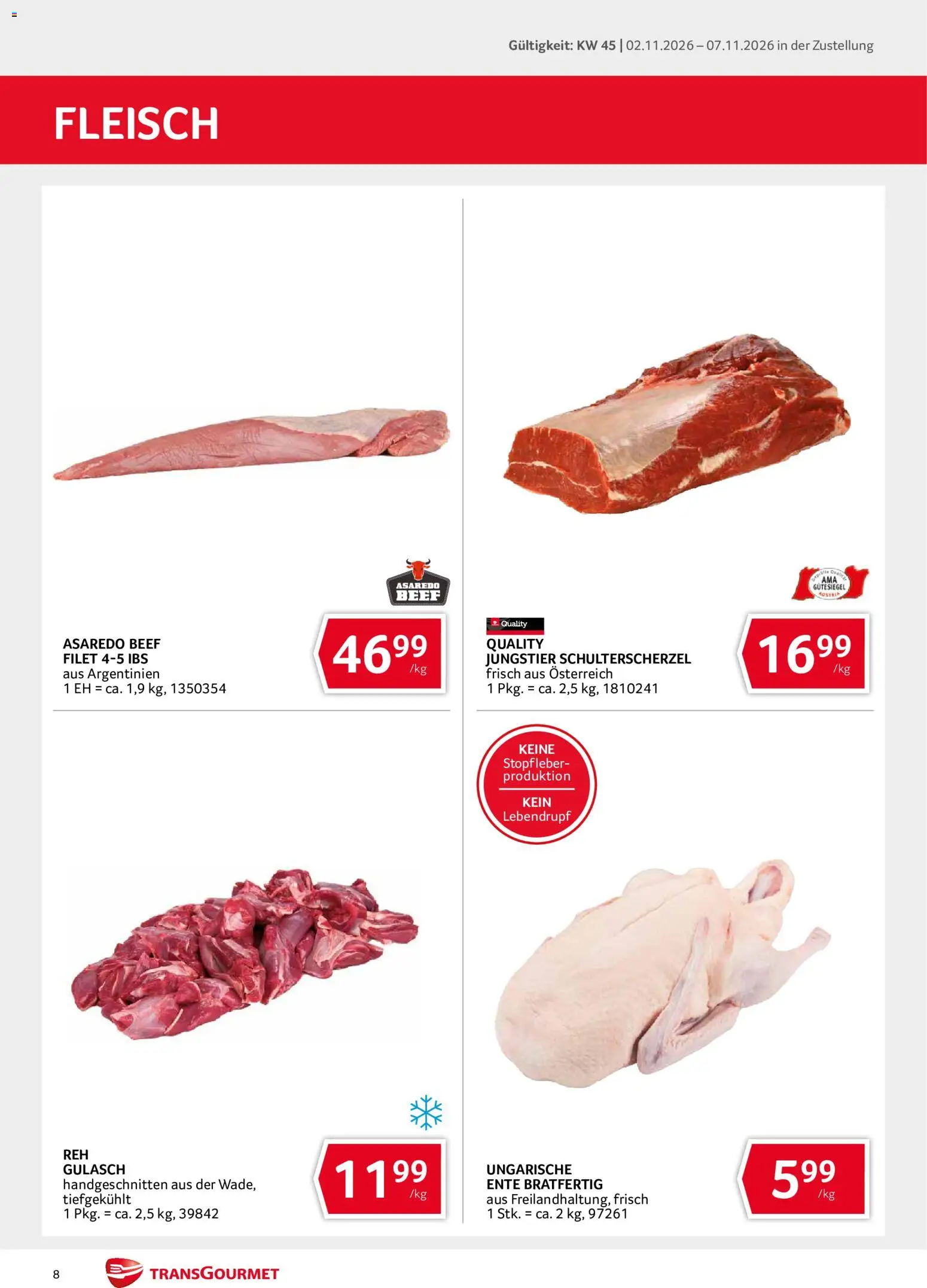 Transgourmet Flugblatt gültig ab 02.11.2026 | Seite: 8