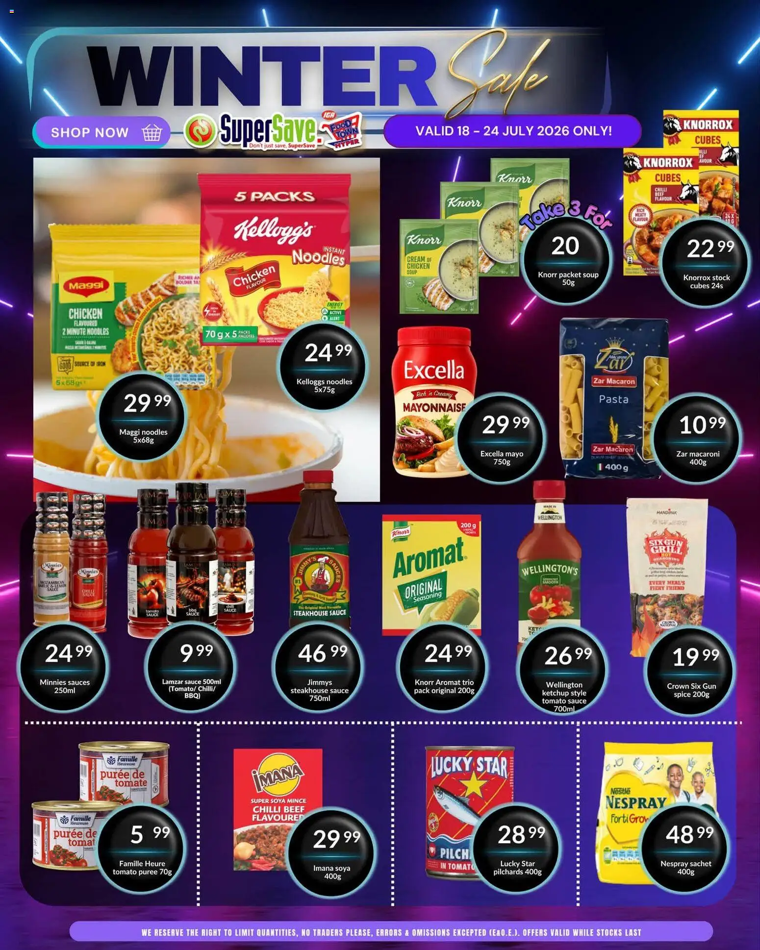New Super Save catalogue – valid from 18/07/2026 | Page: 14 | Products: Beef, Soya mince, Mayonnaise, Lemon