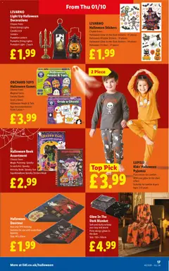 Preview of Weekly offers Lidl Scotland valid from 01/10/2026 | Page: 21 | Products: Decorations, Pumpkin, Doormat, Blanket