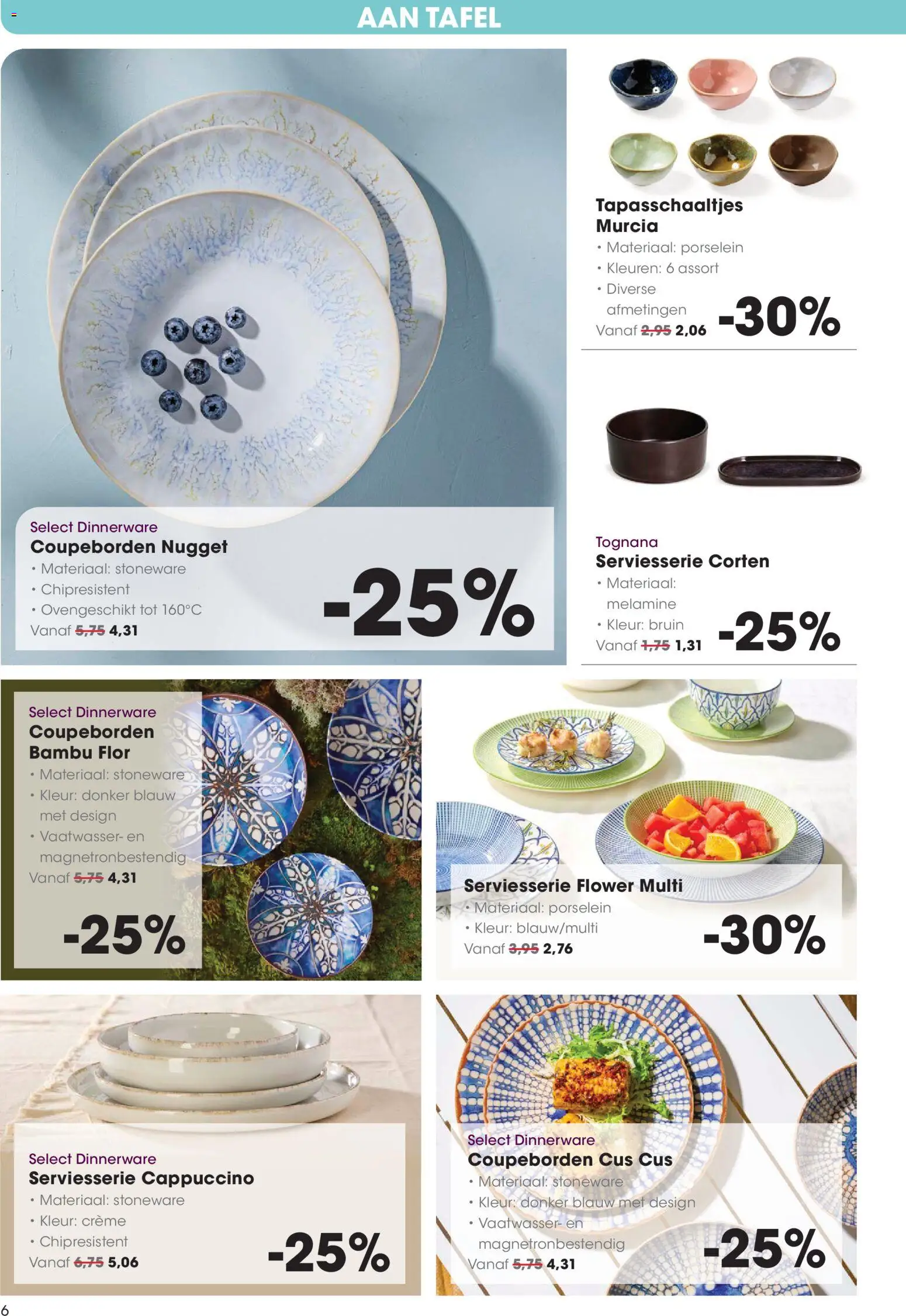 {H1} | Pagina: 6 | Producten: Vaatwasser, Tafel, Crème, Cappuccino
