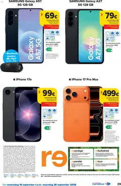 Carrefour folder week 38 - Voorbeeld van een folder van Carrefour, geldig van 16/09/2026 | Pagina: 39 | Producten: Boost, Iphone, Kan, Mobiele telefoon
