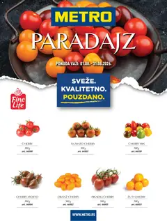 Metro katalog Paradajz - pregled Metro kataloga - važi od 01.08.2026
