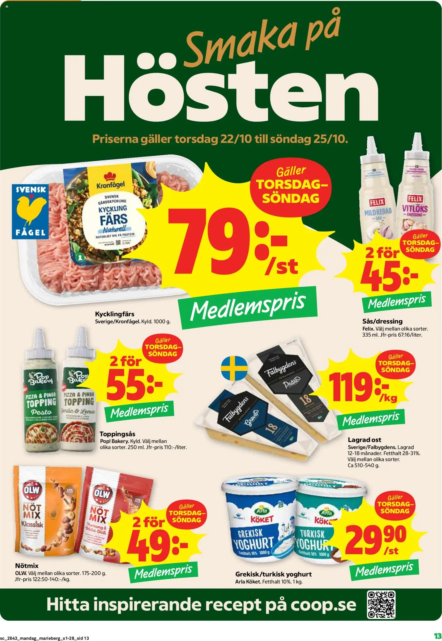 Coop Forum reklamblad aktuell från 19/10/2026 | Sida: 13