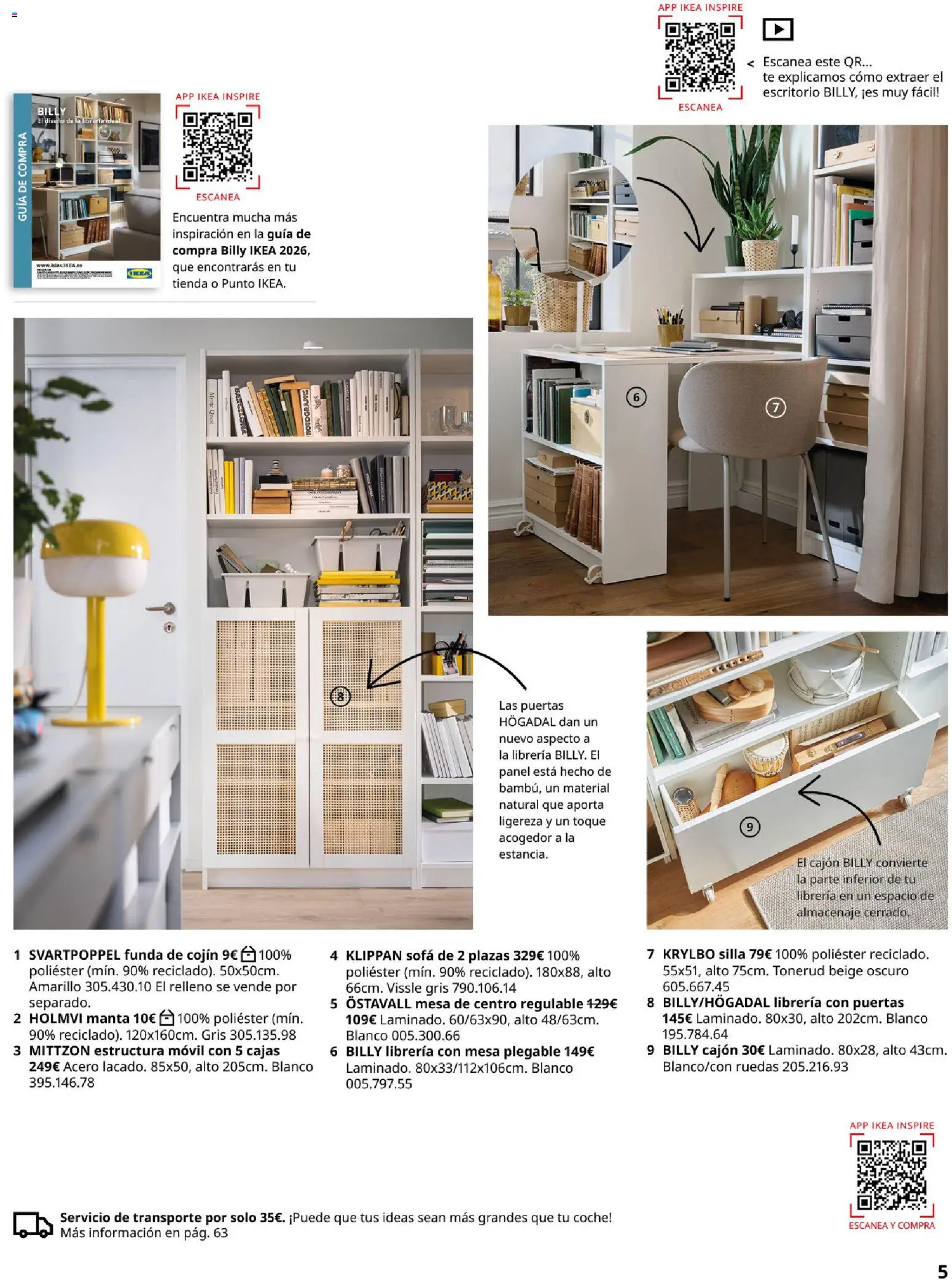 IKEA - Salones │ válido desde el 04/02/2026 | Página: 5 | Productos: Móvil, Almacenaje, Cojín, Silla