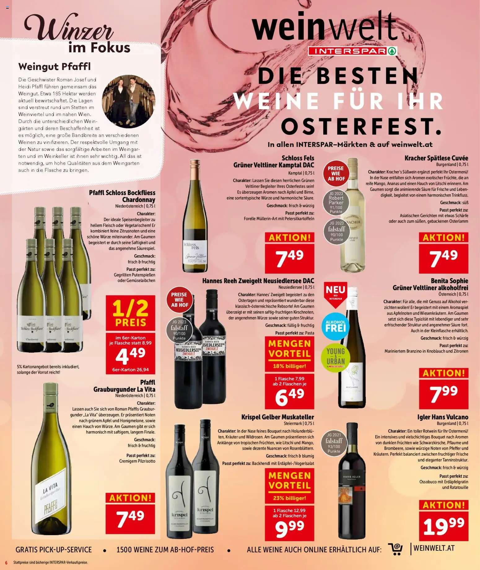 Interspar Flugblatt - Vorarlberg gültig ab 05.03.2026 | Seite: 6 | Produkte: Pfeffer, Knoblauch, Wein, Ananas