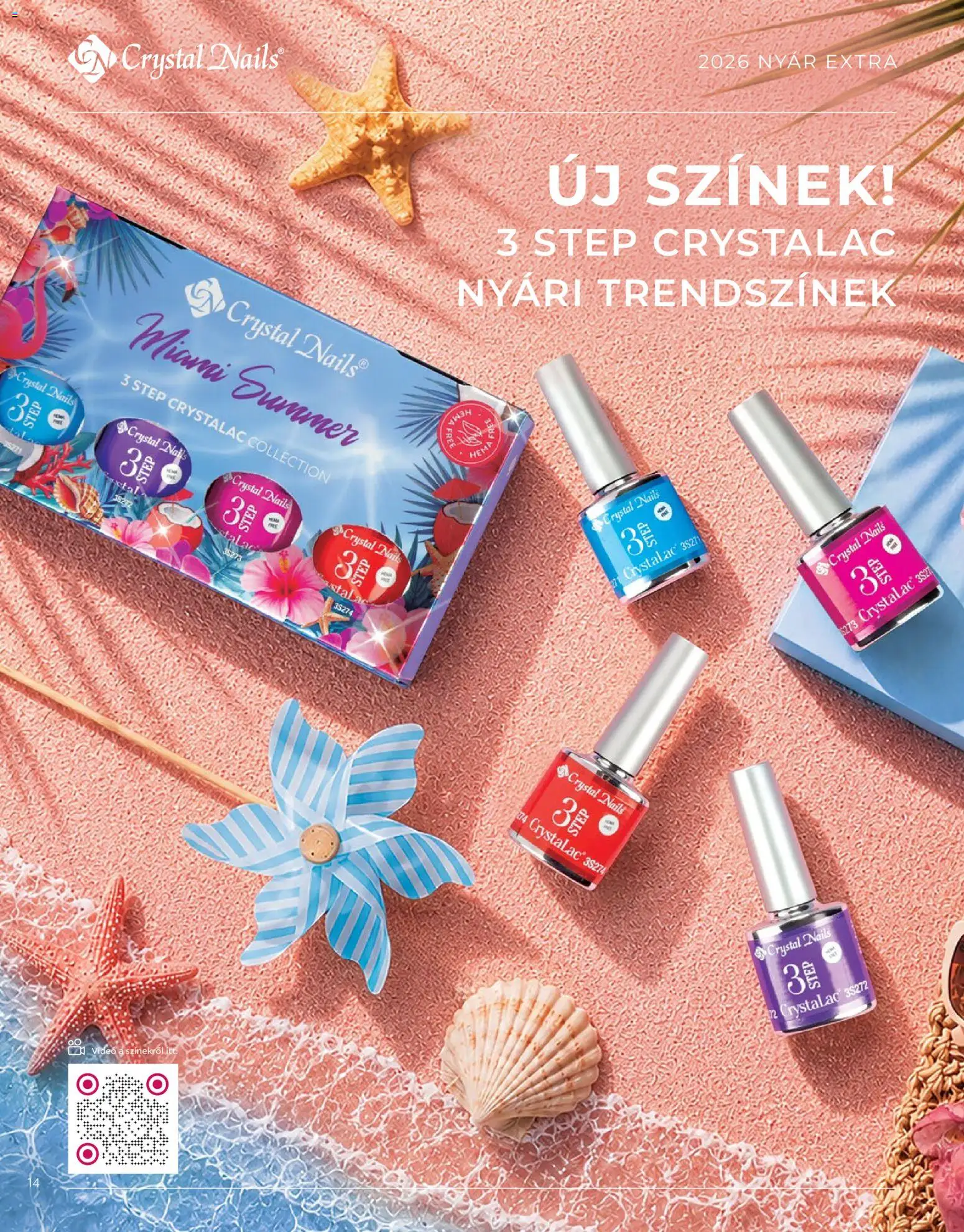 Crystal Nails akciós ujság - amely érvényes a következő dátumtól: 08.06.2026 | Oldal: 14 | Termékek: Videó