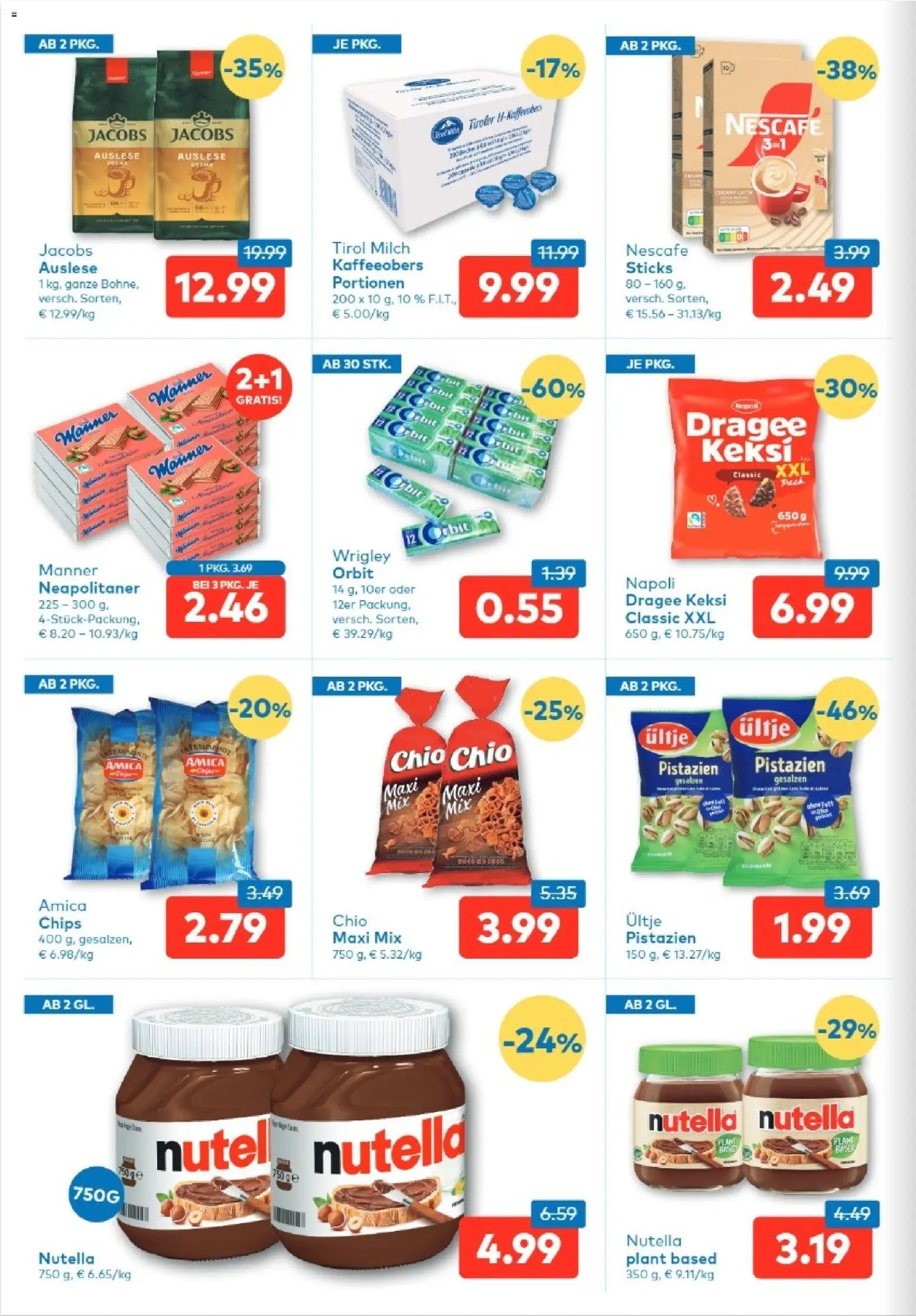 T&G Tirol gültig ab 21.05.2026 | Seite: 4 | Produkte: Chips, Milch