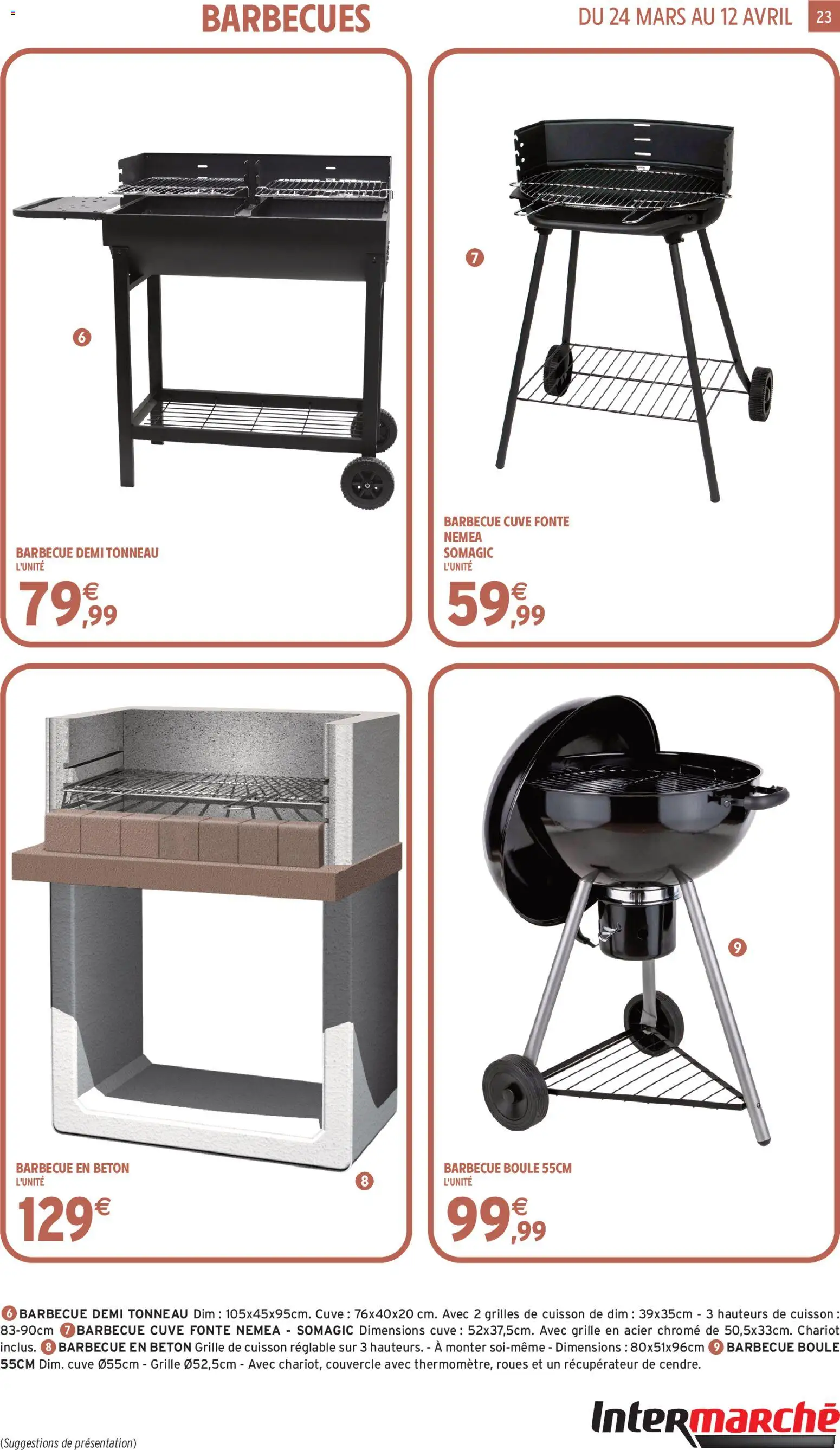 {H1} | Page: 23 | Produits: Barbecue, Grille de cuisson