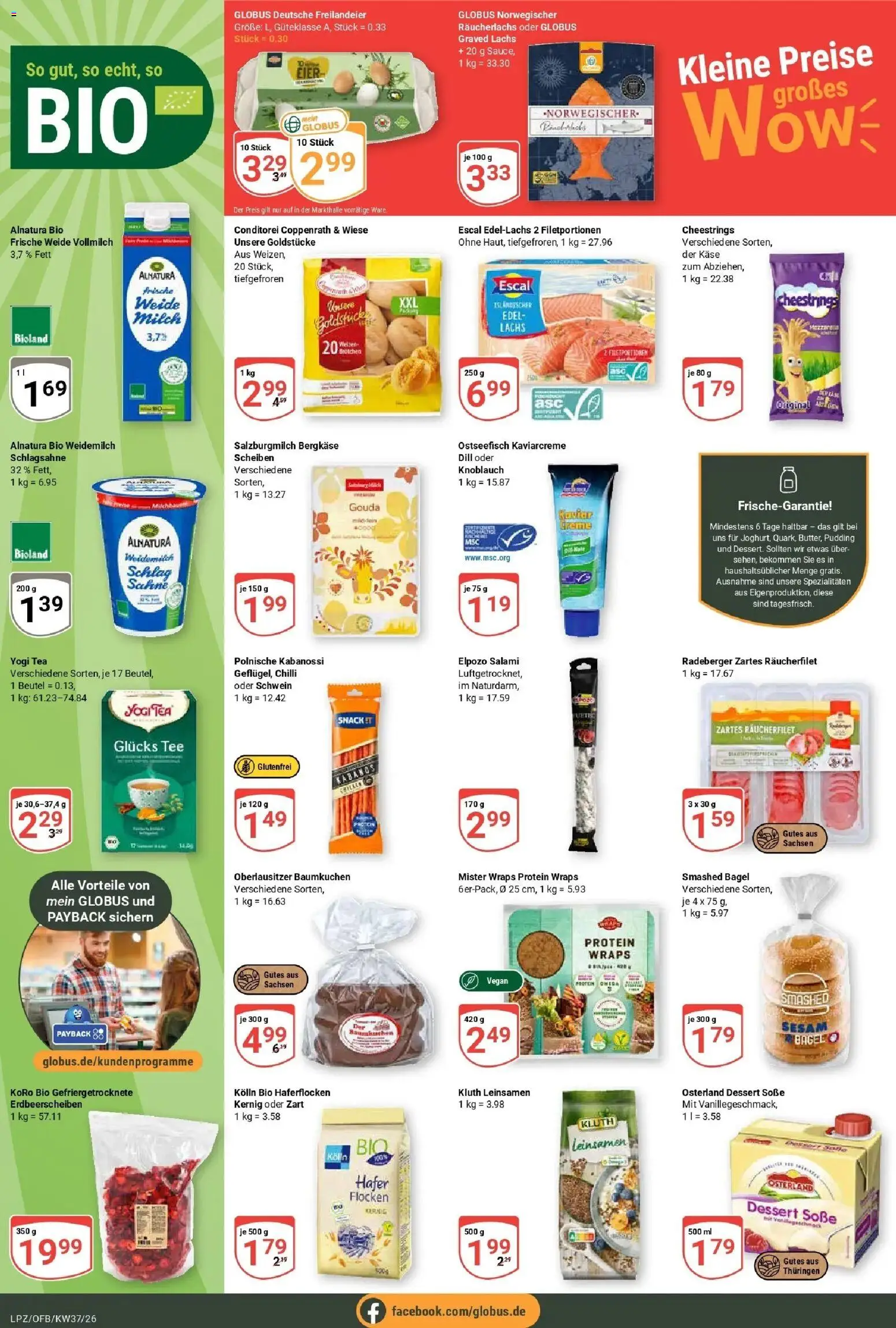 Globus Prospekt Leipzig – gültig ab 07.09.2026 | Seite: 7 | Produkte: Käse, Lachs, Räucherlachs, Flocken
