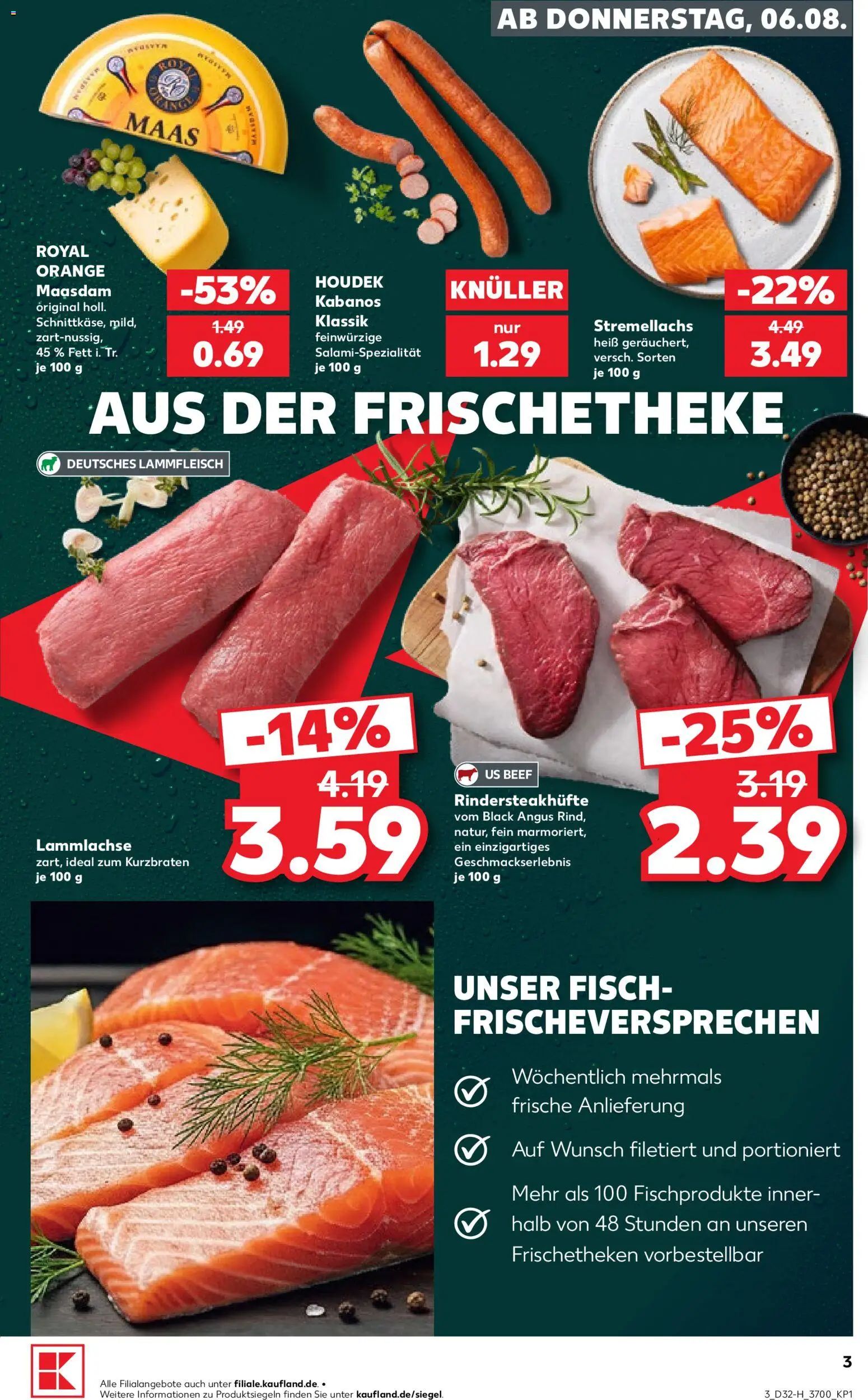 Kaufland Prospekt Rostock – gültig ab 06.08.2026 | Seite: 3 | Produkte: Fisch