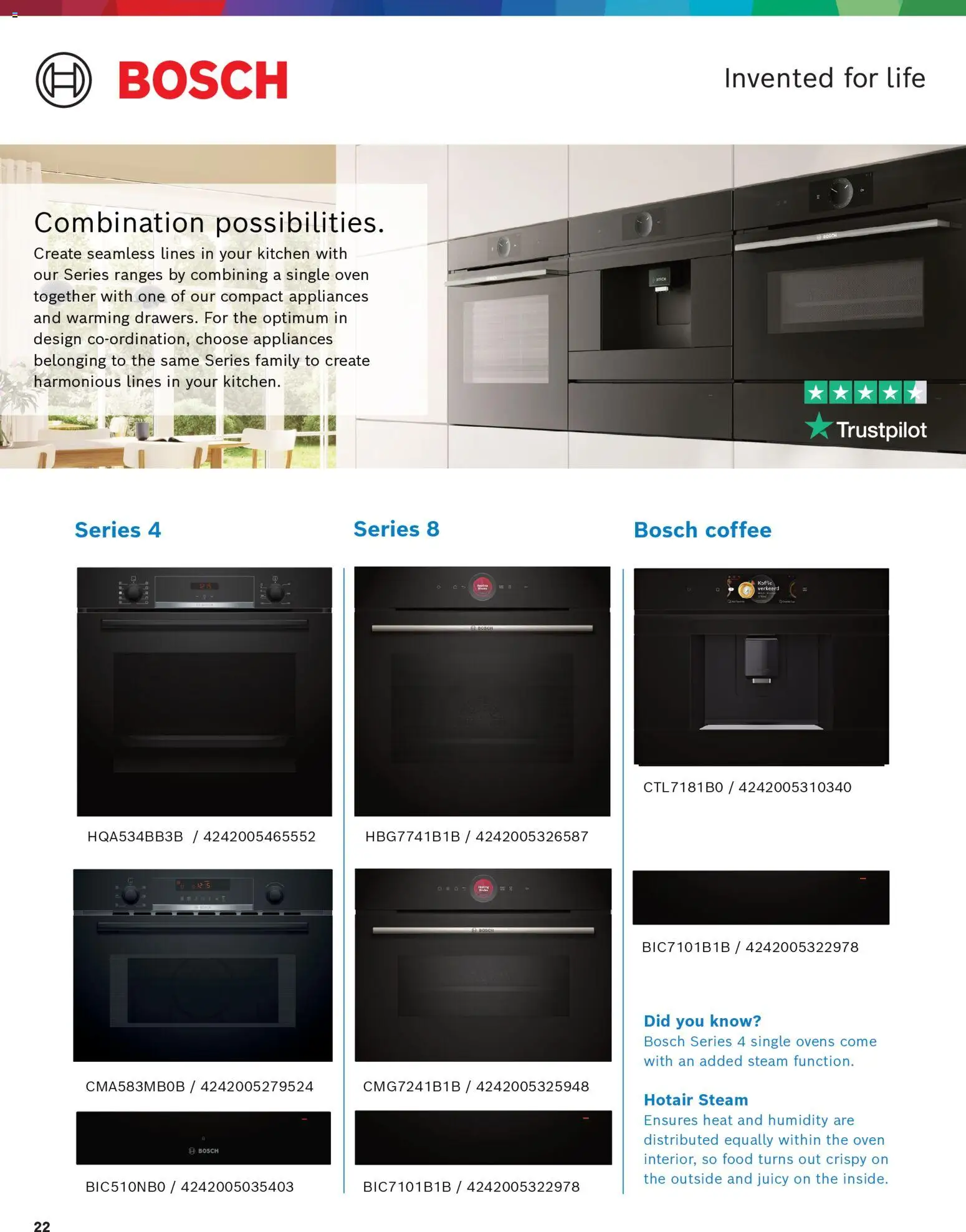 {H1} | Page: 22 | Products: Kitchen, Coffee, The oven, Oven