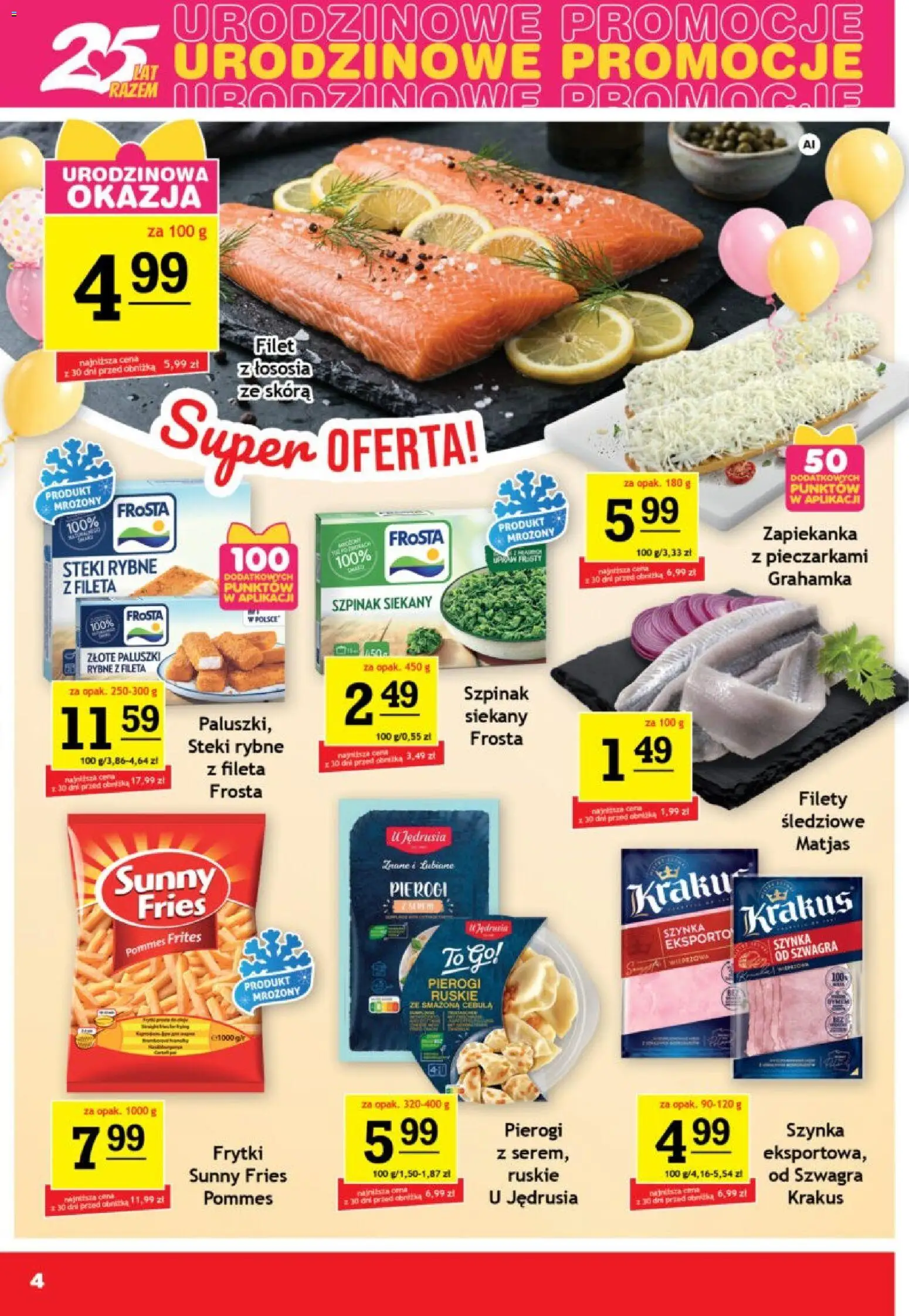 Gram Market gazetka od 02.09.2026 | Strona: 4 | Produkty: Pierogi, Cebula, Paluszki rybne, Szpinak