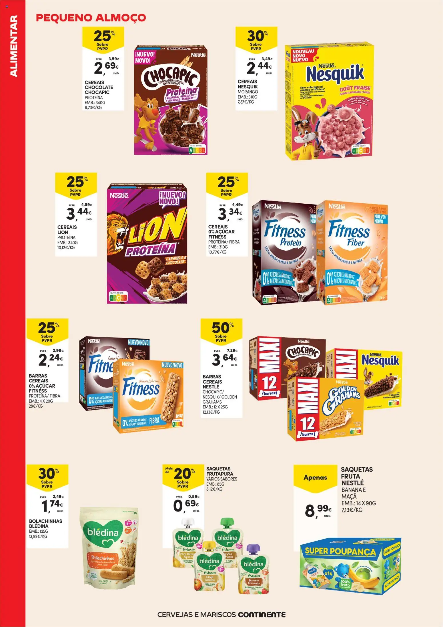 Continente - Açores Férias de Verão │ válido de 16.06.2026 | Página: 22 | Produtos: Banana, Mel, Açúcar, Cereais