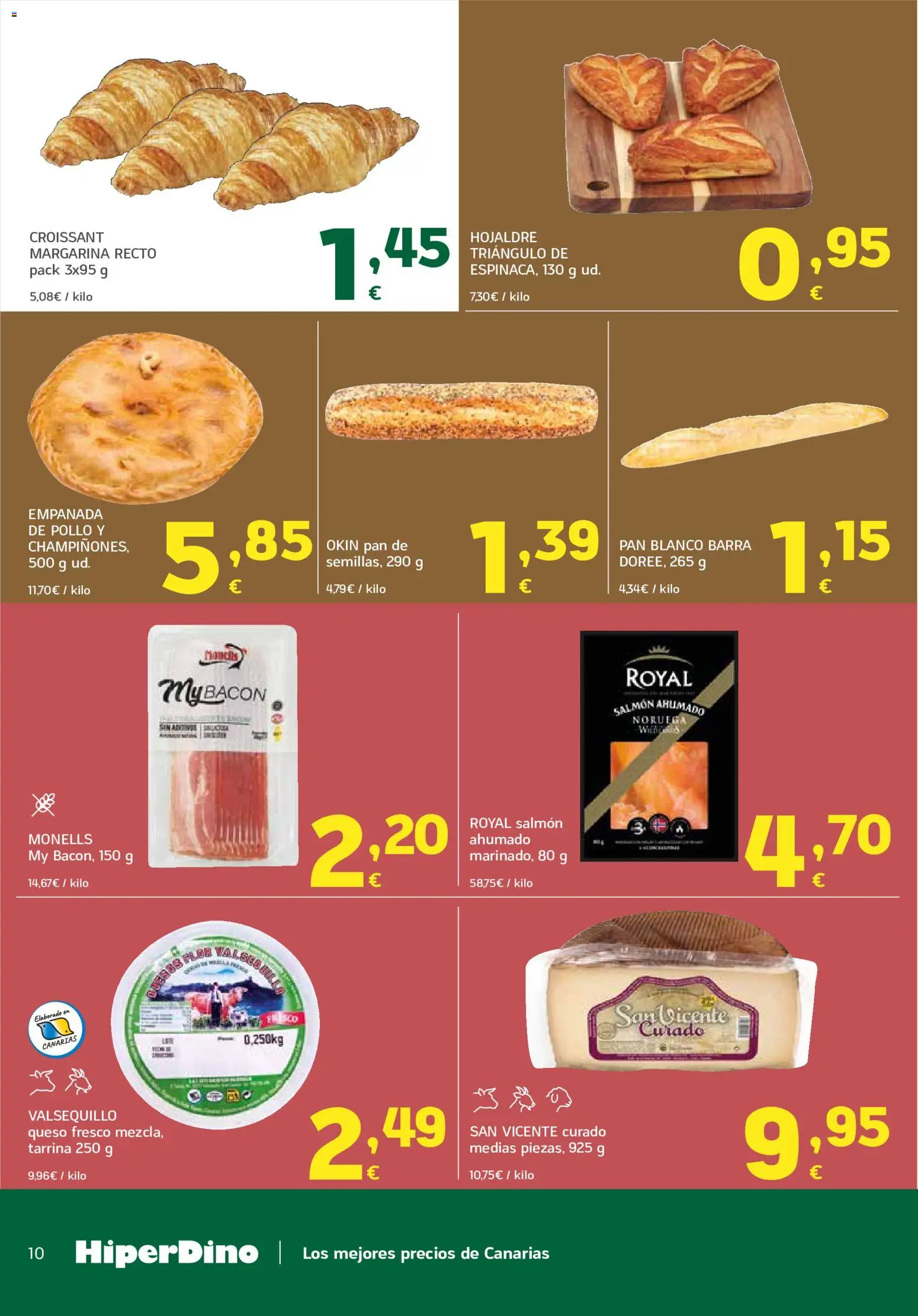 HiperDino folleto │ válido desde el 23/06/2026 | Página: 10 | Productos: Medias, Pan, Queso fresco, Croissant