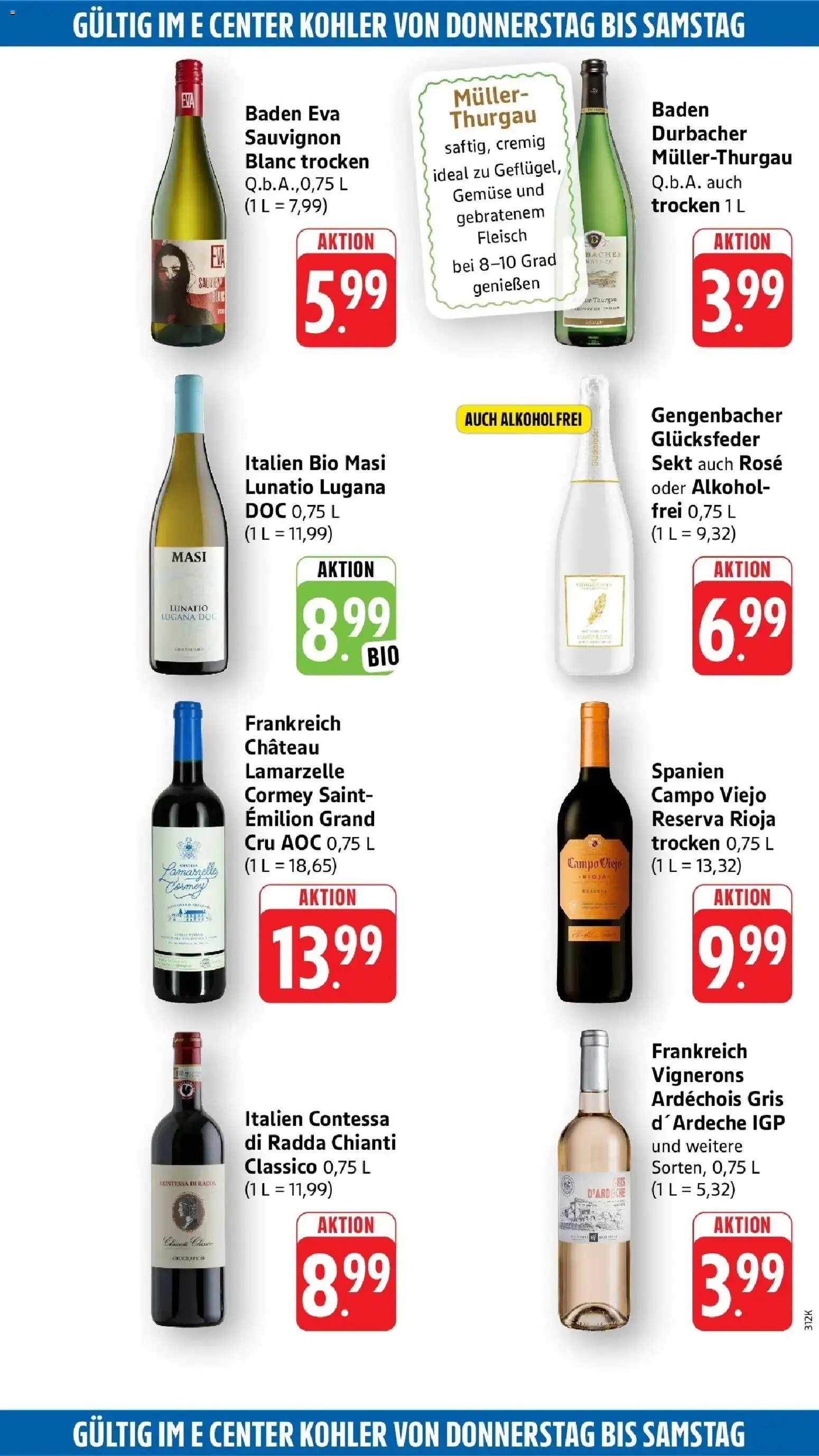 Edeka Prospekt Lahr (ab 31.08.2026) » Angebote Online | Seite: 57 | Produkte: Sekt, Gemüse, Alkohol, Fleisch