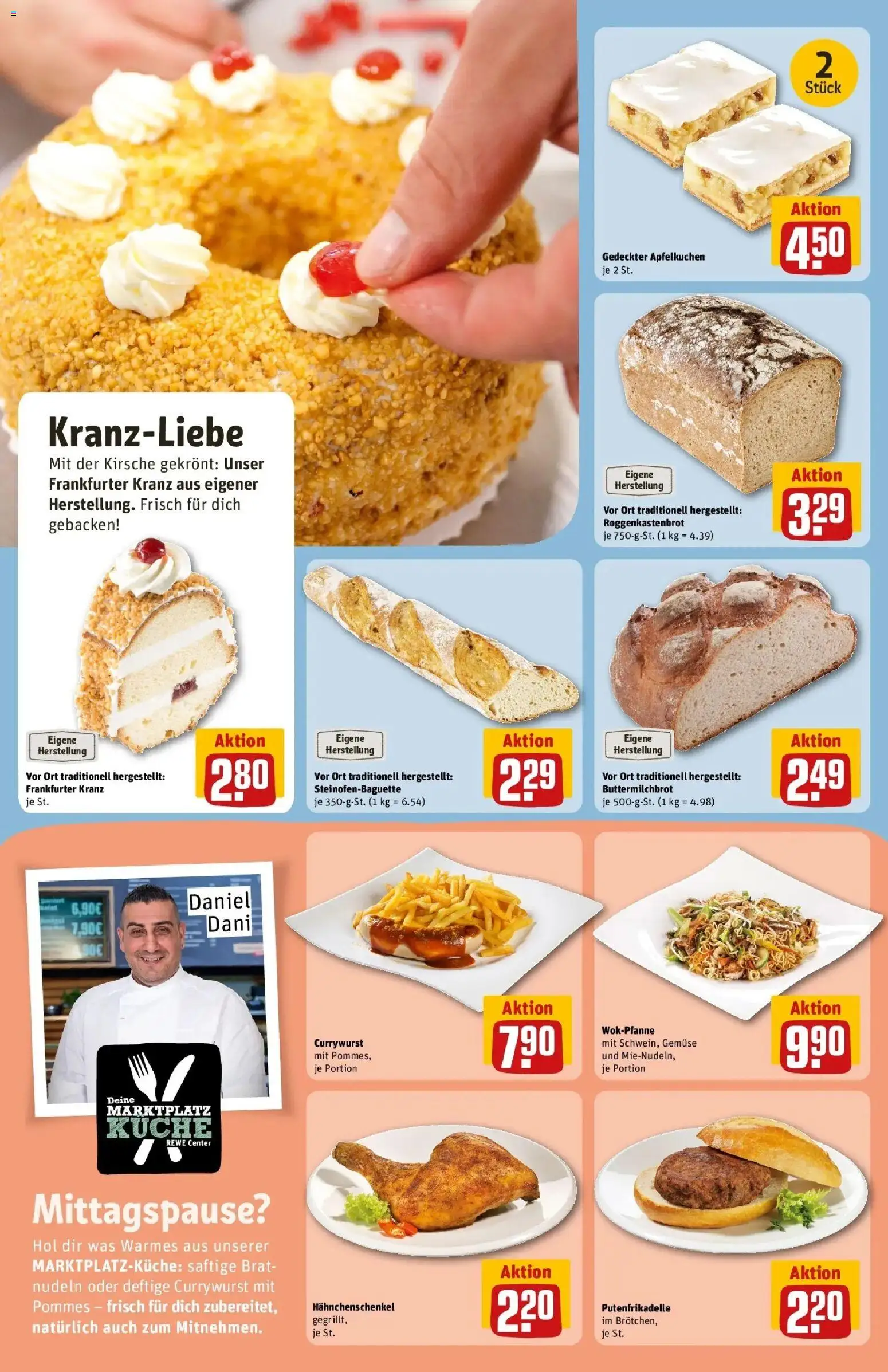 REWE Prospekt ab 17.08.2026 zum Blättern » Angebote | Seite: 15 | Produkte: Pommes, Küche, Gemüse, Nudeln