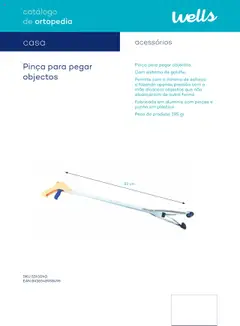 Pré-visualização Well’s Catálogo de Ortopedia válido de 12/02/2024 | Página: 110 | Produtos: Pinça