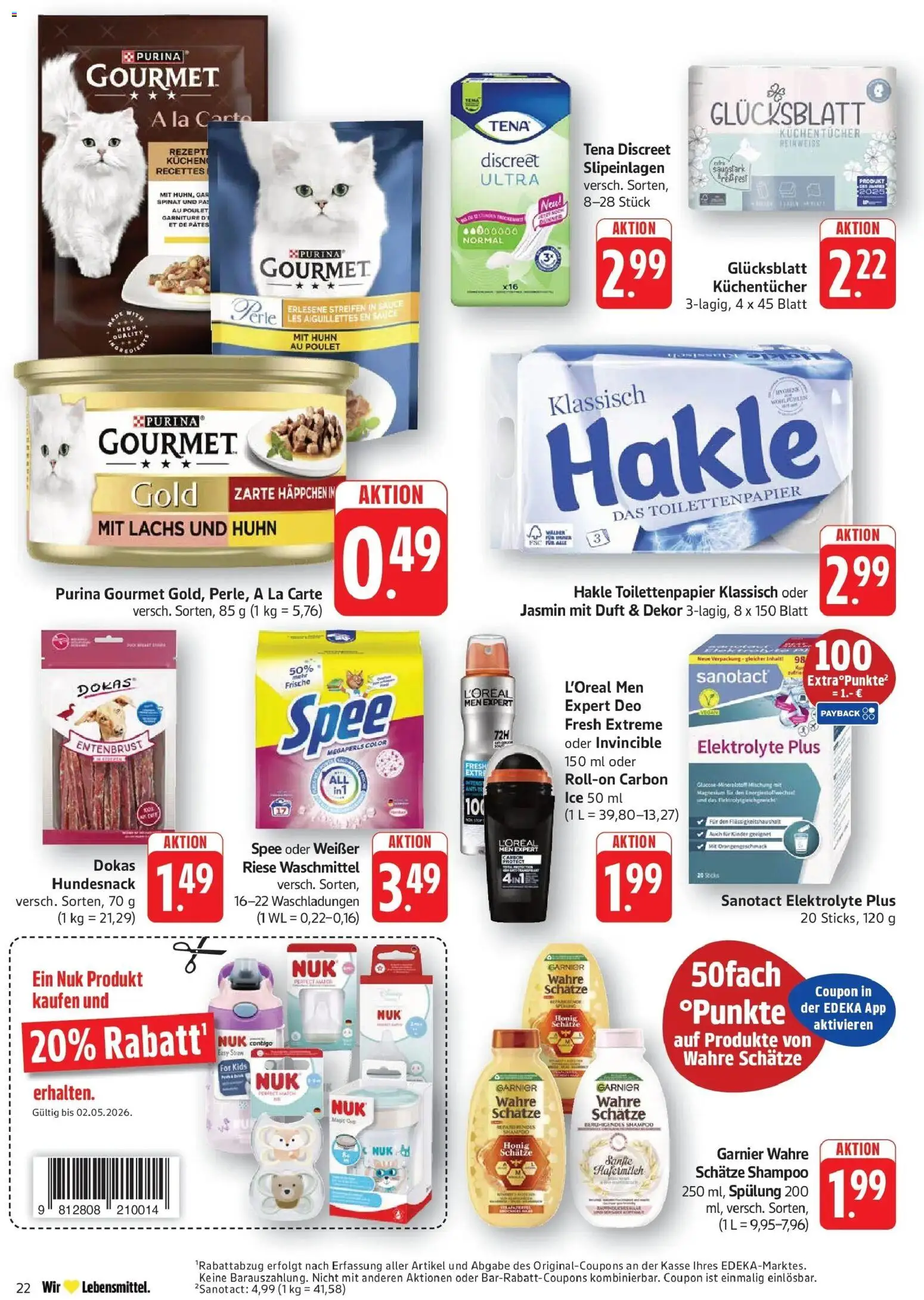 Edeka prospekt Geislingen	 – gültig ab 27.04.2026 | Seite: 24 | Produkte: Duft, Shampoo, Deodorant, Toilettenpapier