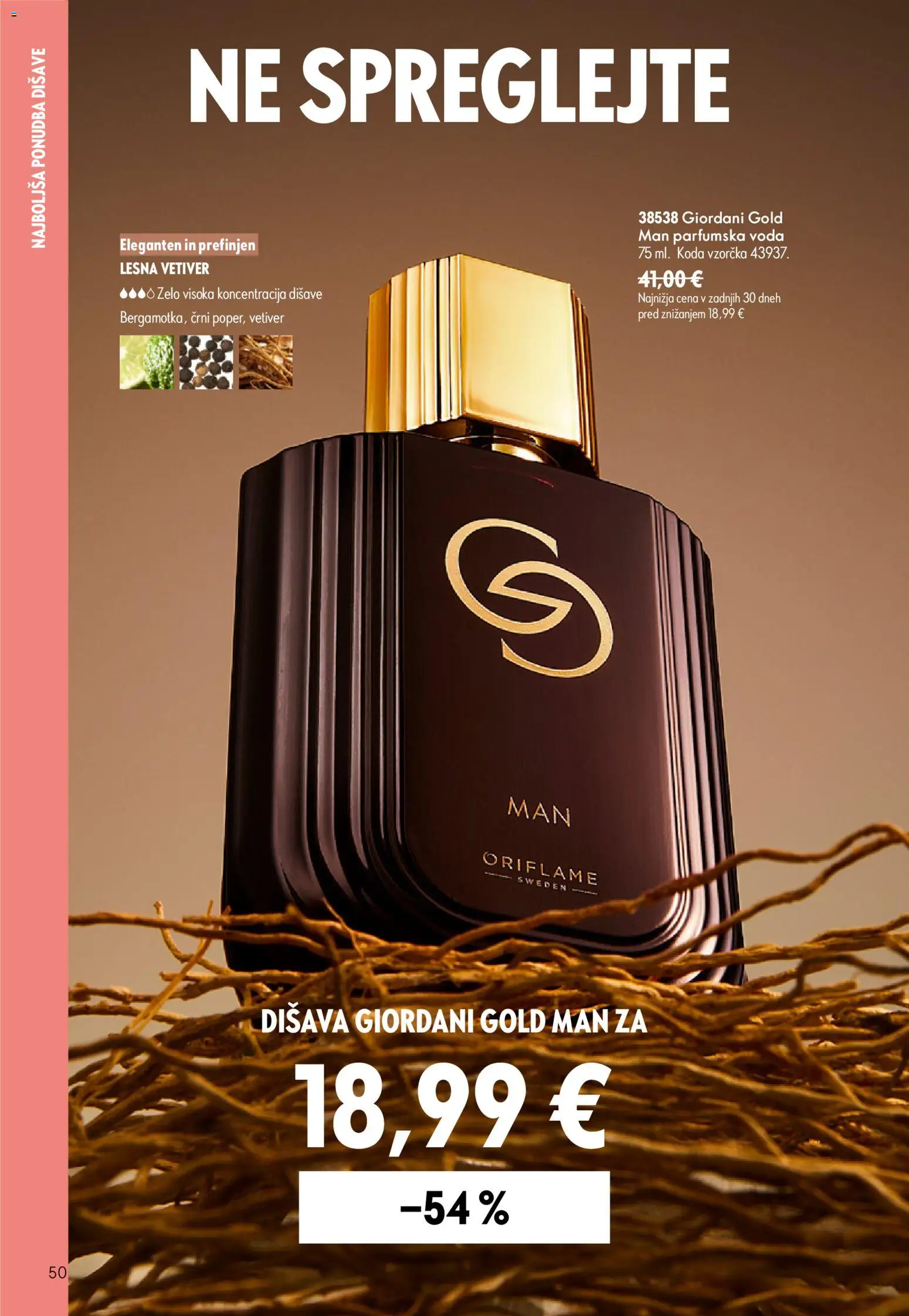 Novi Oriflame katalog ponudbe – veljaven od 24.06.2026 | Stran: 50 | Izdelki: Disava, Voda, Parfumska voda