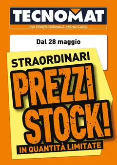 Anteprima del volantino TECNOMAT - Straordinari prezzi stock! valido a partire dal 27.05.2026