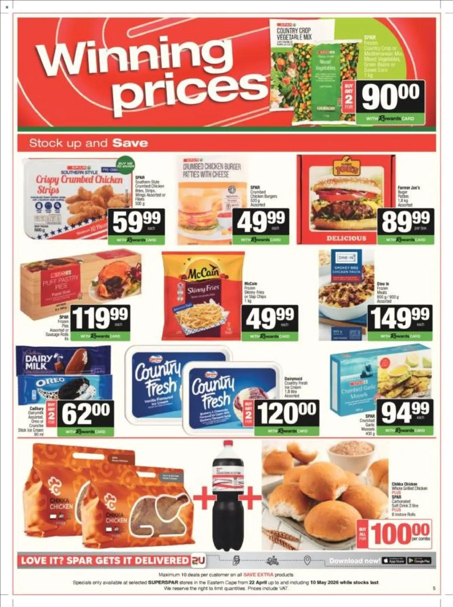 New Superspar catalogue – valid from 22.04.2026 | Page: 5 | Products: Cheese, Wine, Stock, Sausage