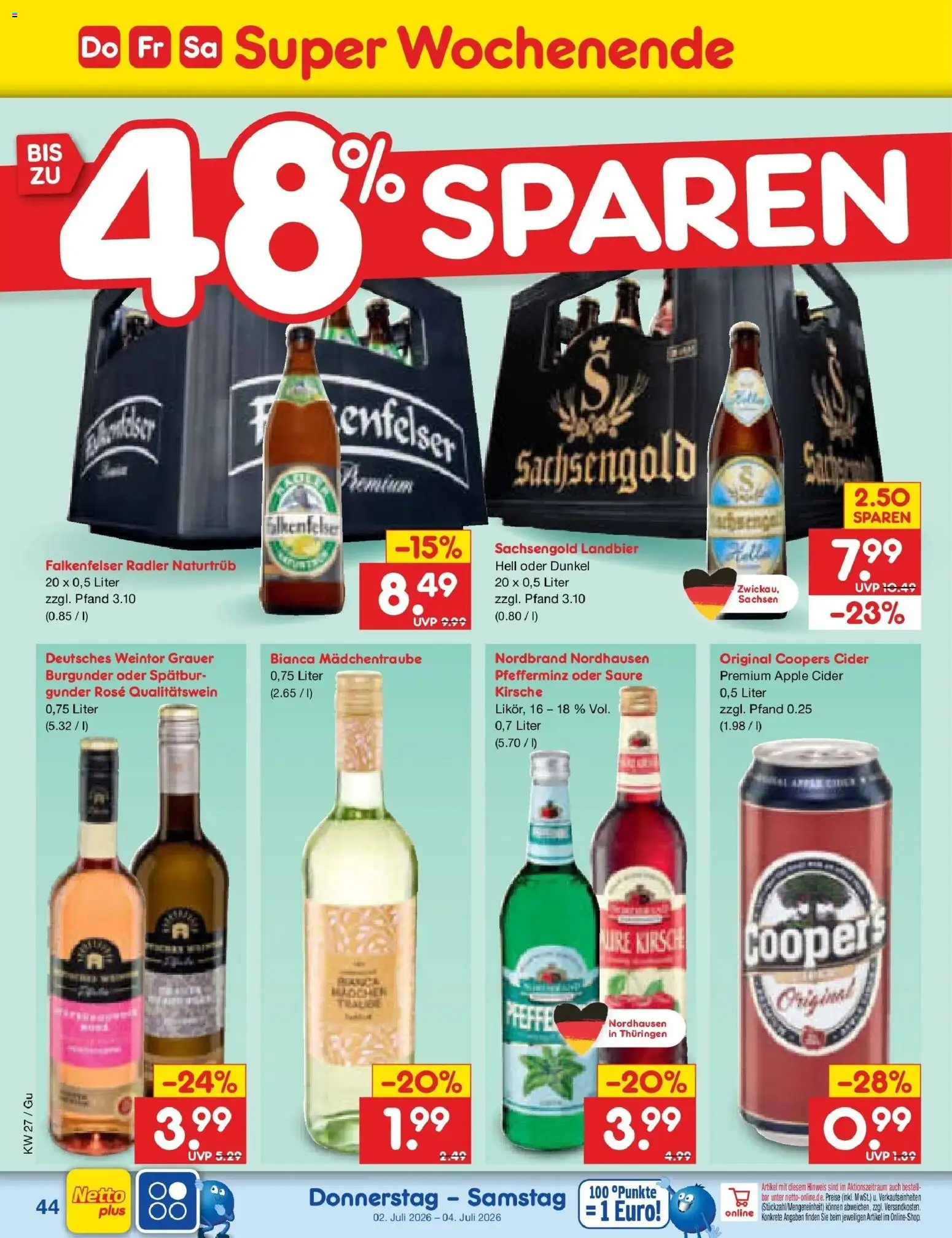Netto Marken-Discount Prospekt Machern – gültig ab 29.06.2026 | Seite: 64 | Produkte: Apple, Radler
