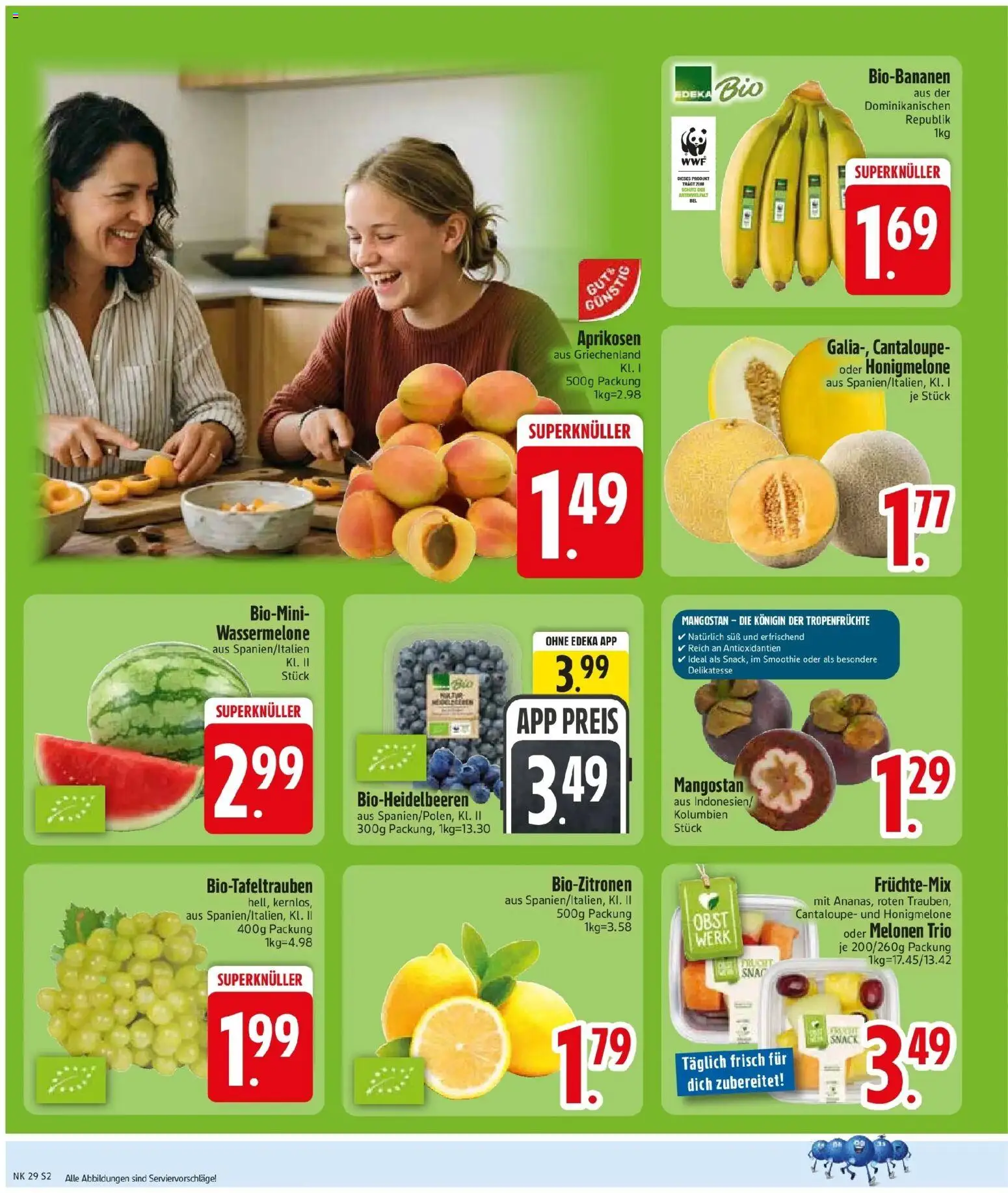Edeka prospekt Haar – gültig ab 13.07.2026 | Seite: 4 | Produkte: Honigmelone, Obst, Wassermelone